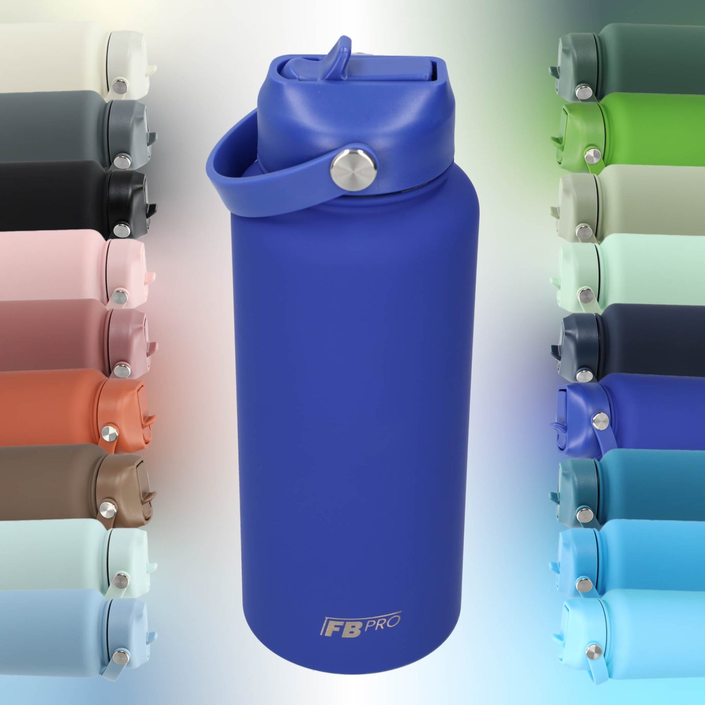 Thermos waterfles - Isolerende Waterfles - Drinkfles - 1 L - Sapphire Blue