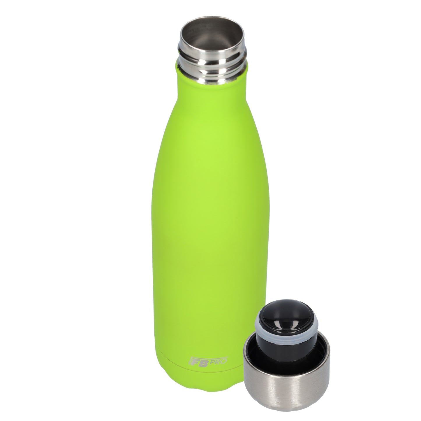 Thermosfles - Waterfles - Drinkfles slank 500ml - Matte Lime Green - Mat Limoen Groen