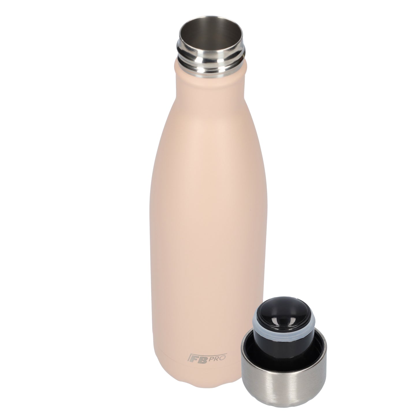 Thermosfles - Waterfles - Drinkfles slank 500ml - Matte Light Beige - Mat Licht Beige