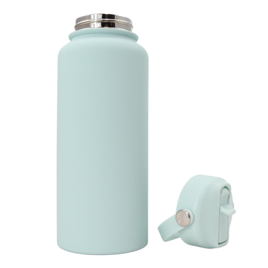 Thermos waterfles - Isolerende Waterfles - Drinkfles - 1 L - Pastel Blauw