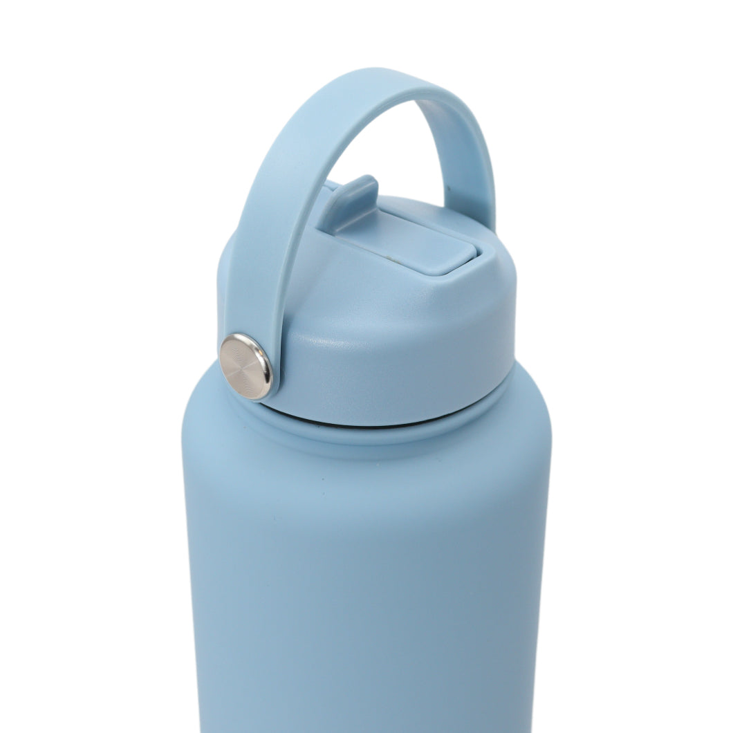 Thermos waterfles - Isolerende Waterfles - Drinkfles - 1 L - Licht Blauw