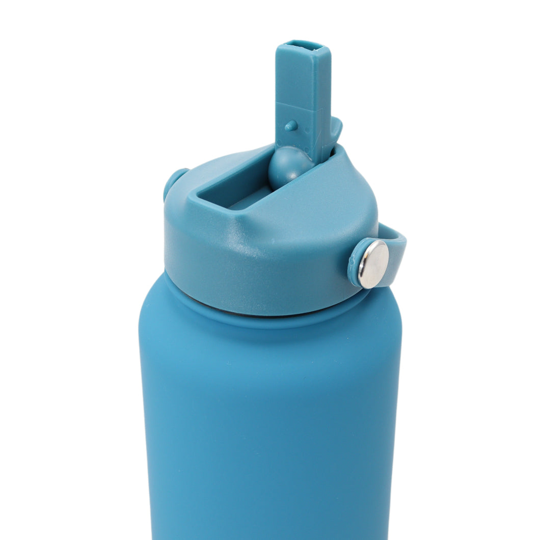 Thermos waterfles - Isolerende Waterfles - Drinkfles - 1 L - Zee Blauw