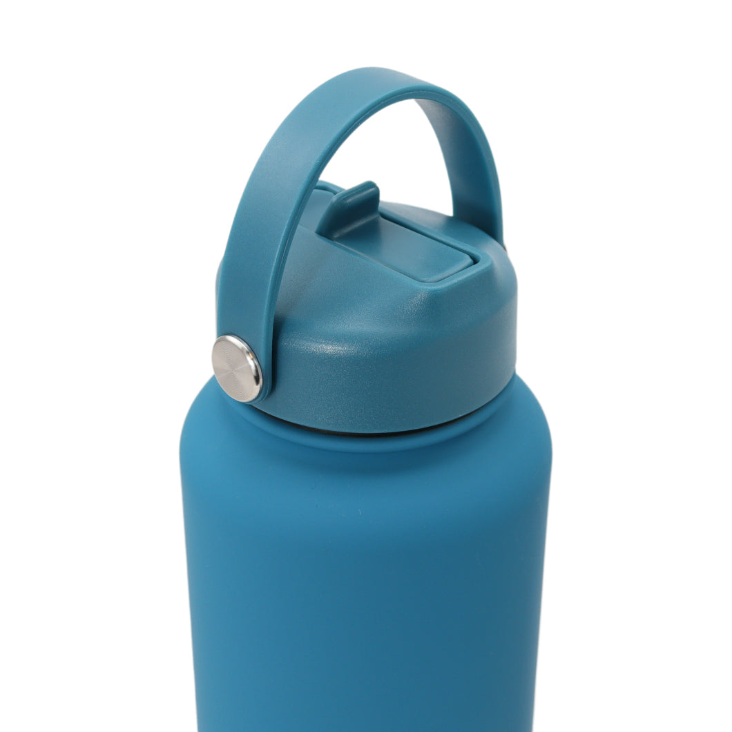 Thermos waterfles - Isolerende Waterfles - Drinkfles - 1 L - Zee Blauw