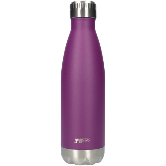 RVS Thermosfles - Waterfles - Drinkfles 500ml - Paars - Dark Purple