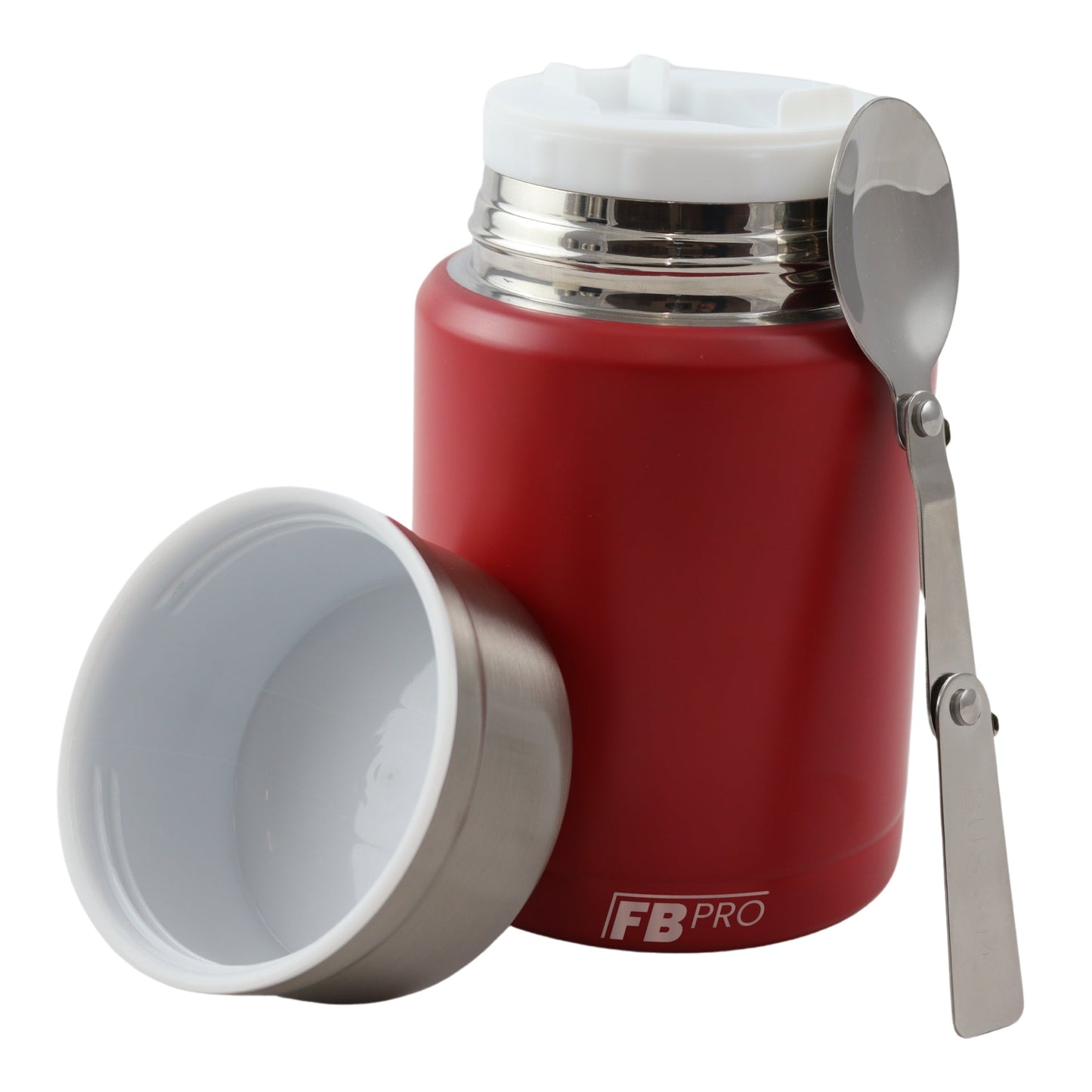 Rode Thermos Voedselcontainer - Thermoskan - Rood - 450ml