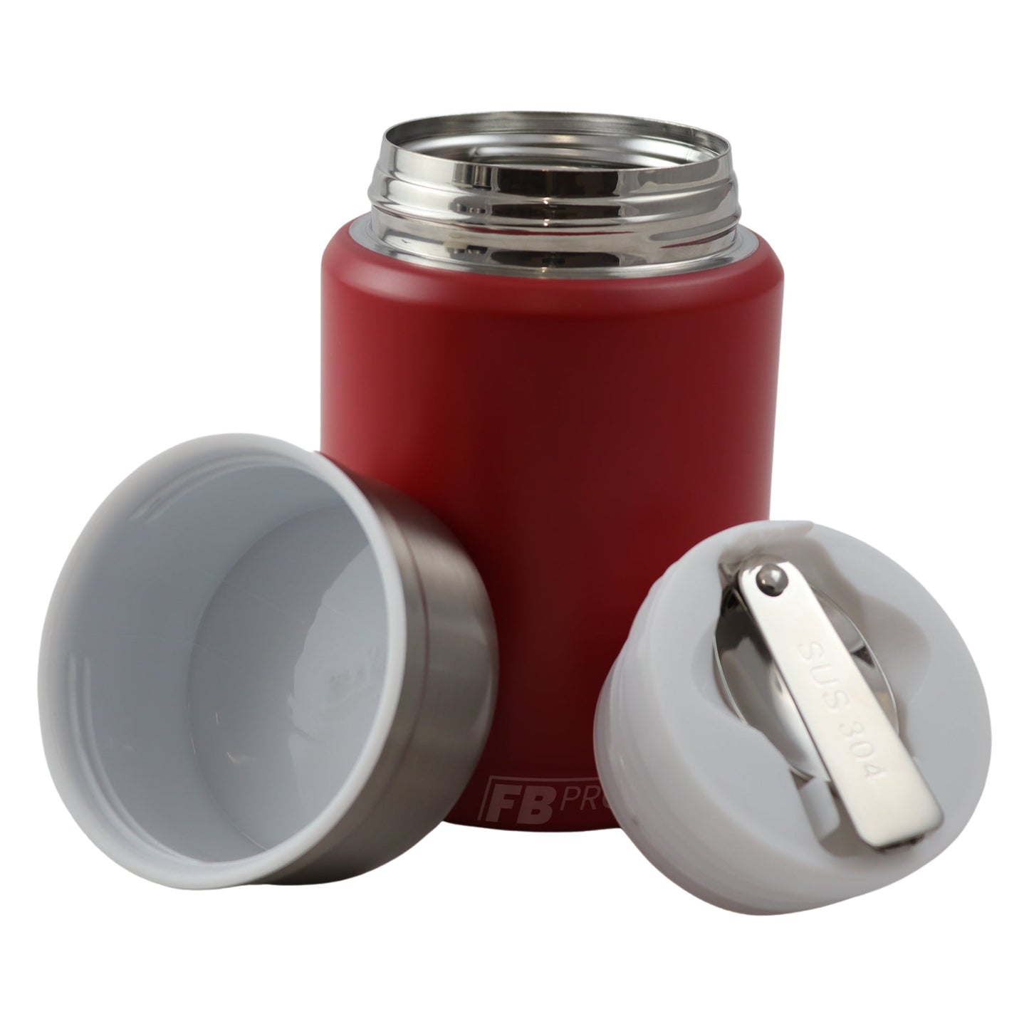 Rode Thermos Voedselcontainer - Thermoskan - Rood - 450ml