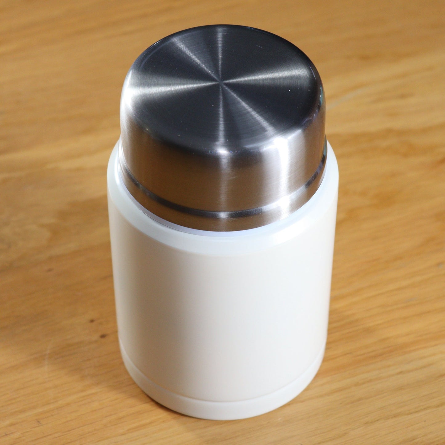 Witte Thermos Voedselcontainer - Thermoskan - Ivoor wit - 450ml