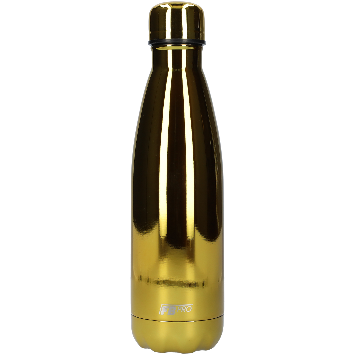 Thermosfles - Waterfles - Drinkfles slank 500 ml - Chrome Gold - Chroom Goud