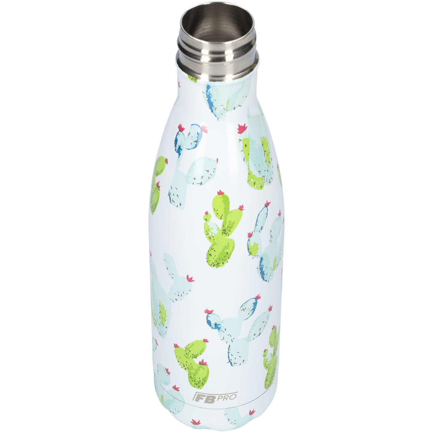 Thermosfles - Waterfles - Drinkfles slank 500ml - Cactus White - Cactus Wit