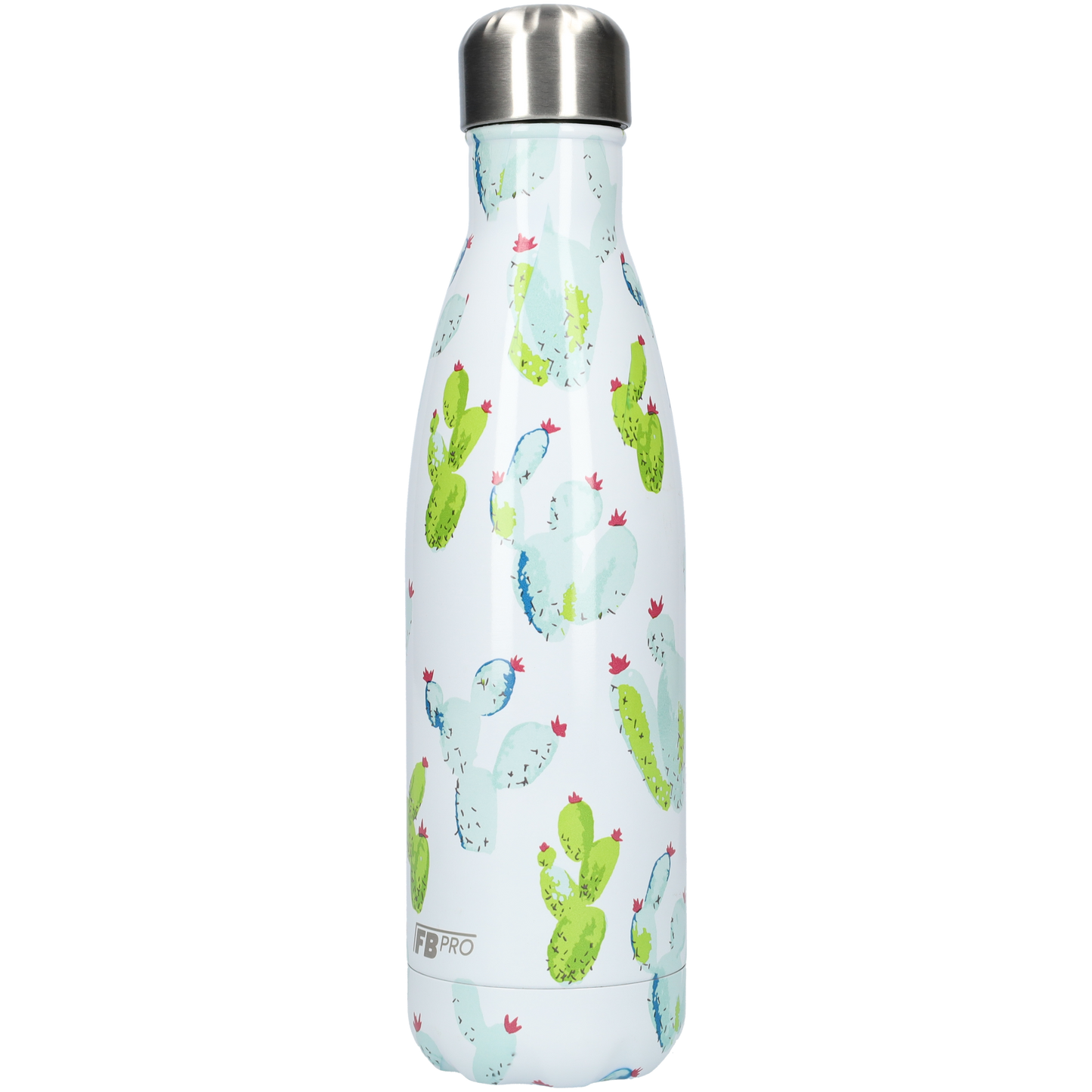 Thermosfles - Waterfles - Drinkfles slank 500ml - Cactus White - Cactus Wit