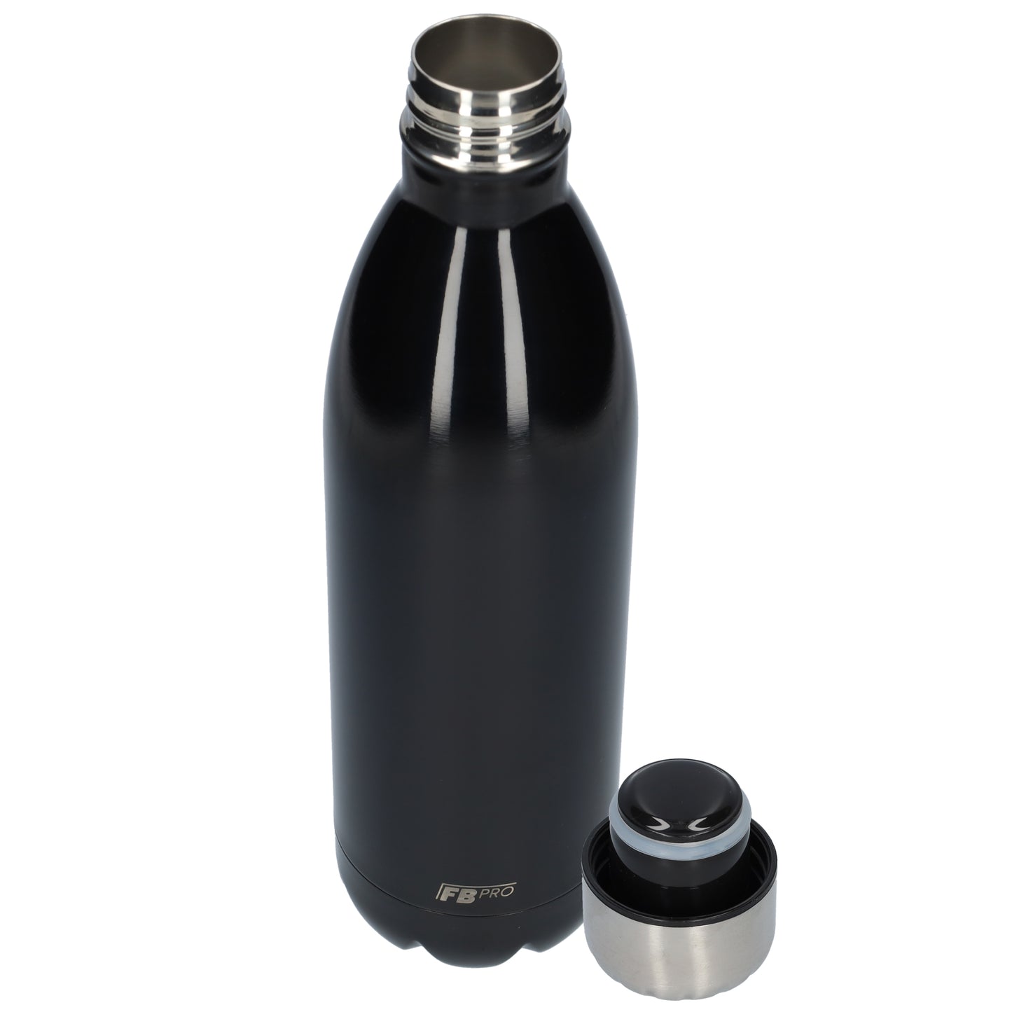 Thermosfles - Waterfles - Drinkfles slank 500ml - Black - Zwart