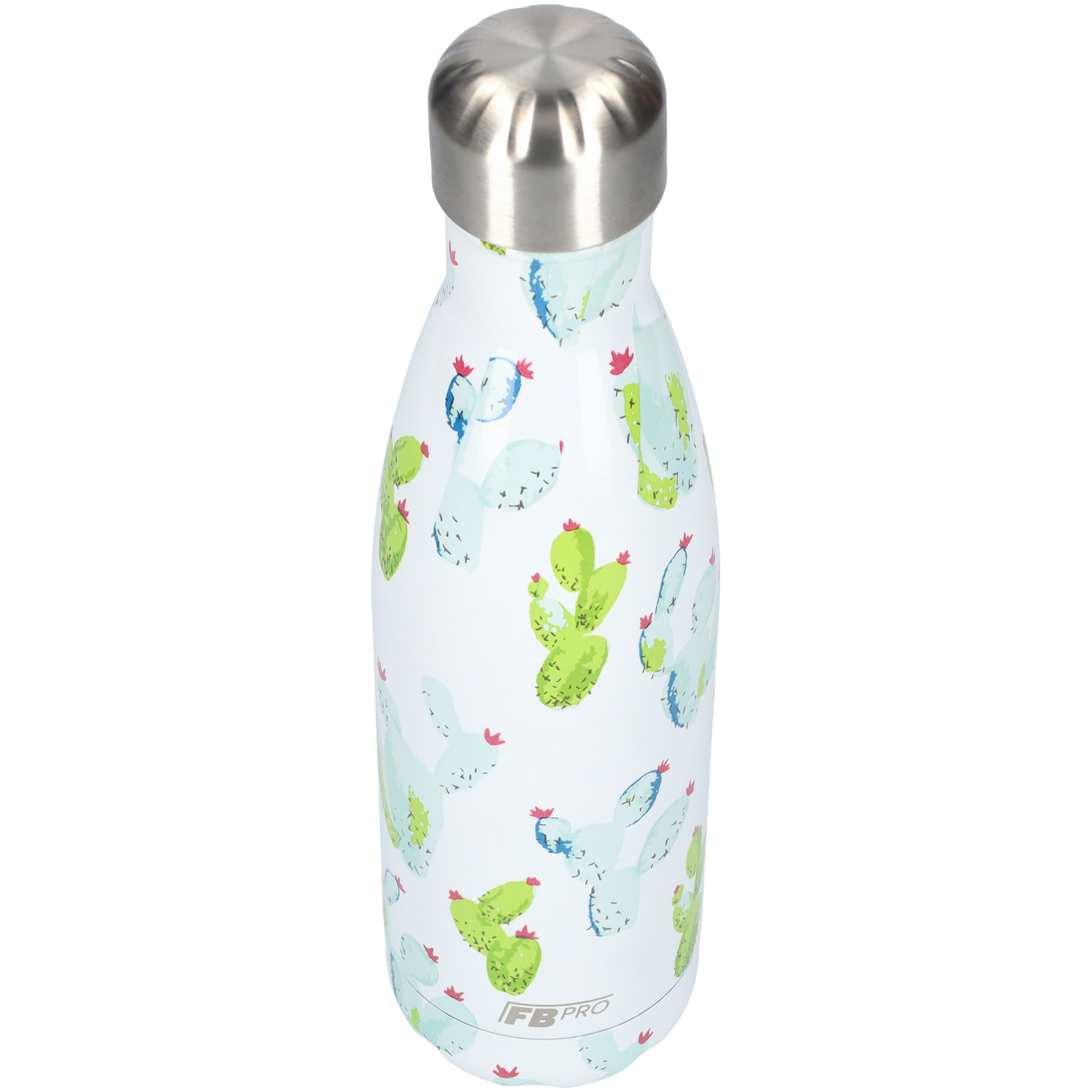 Thermosfles - Waterfles - Drinkfles slank 500ml - Cactus White - Cactus Wit