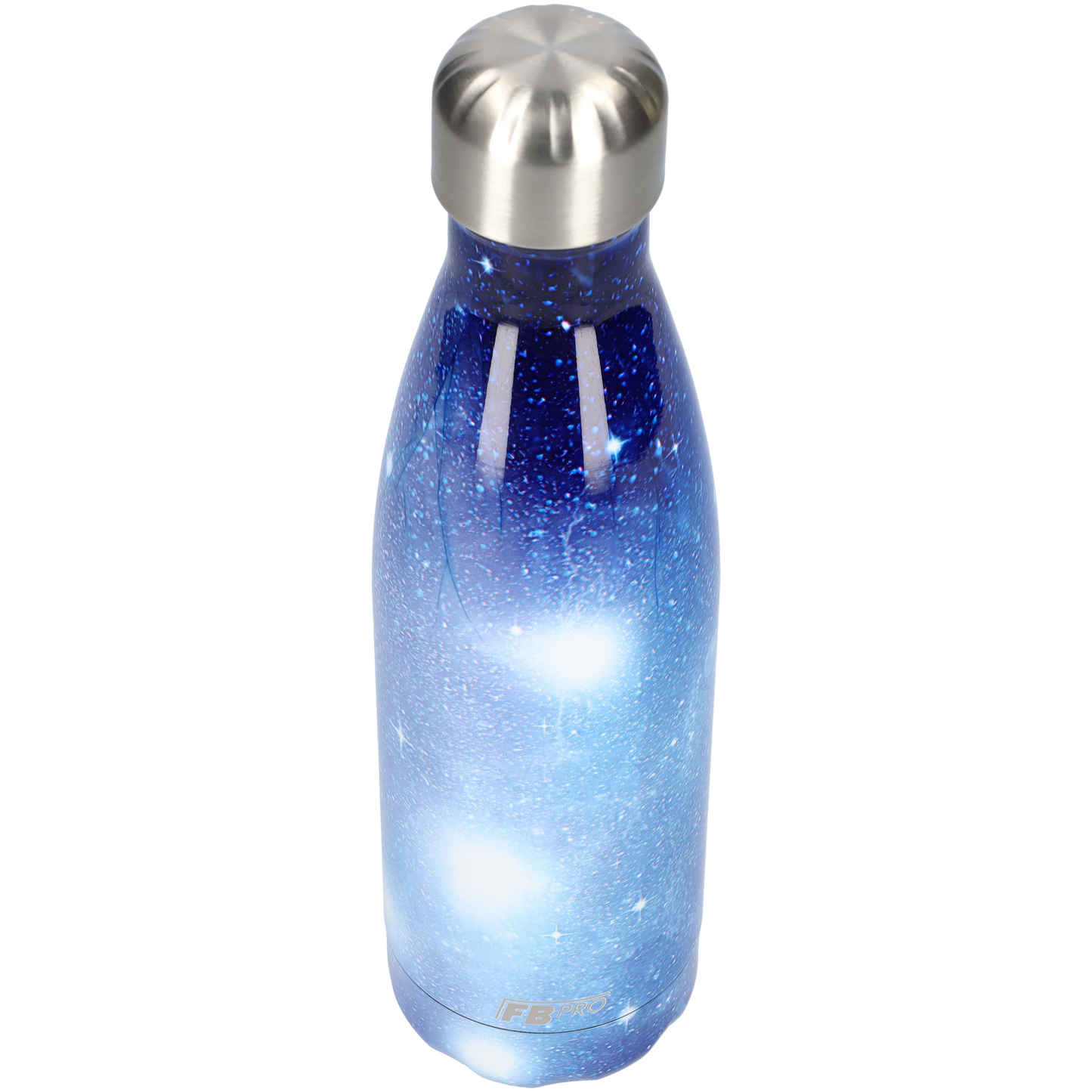 Thermosfles - Waterfles - Drinkfles slank 500 ml - Bright Galaxy Blue - Fel Ruimte Blauw