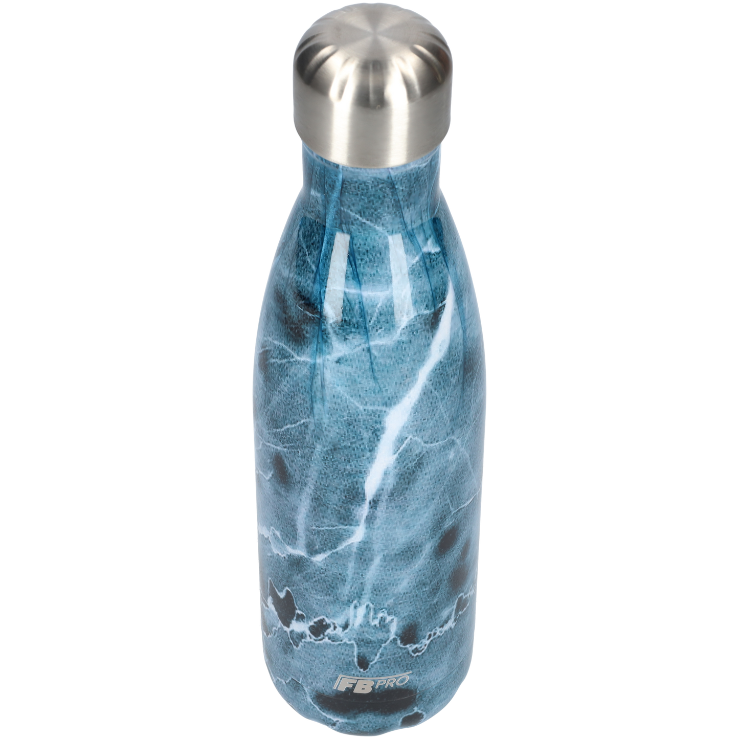 Thermosfles - Waterfles - Drinkfles slank 500 ml - Dark Blue Lighting - Donkerblauwe Onweer