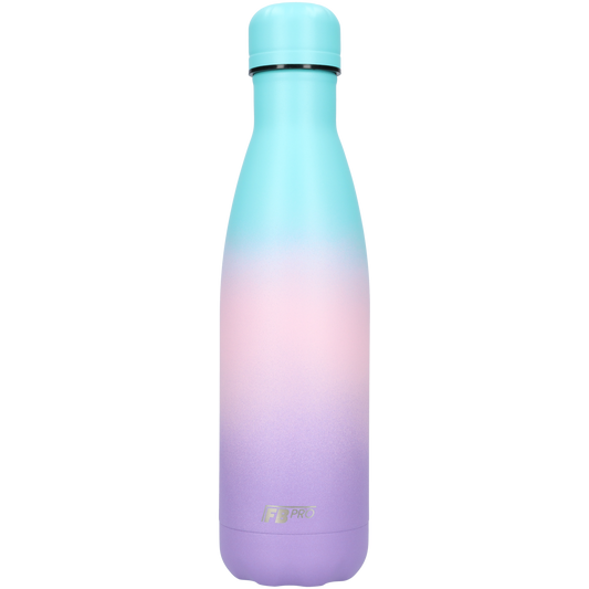 Thermosfles - Waterfles - Drinkfles slank 500ml - Light Blue Purple - Licht Blauw Paars