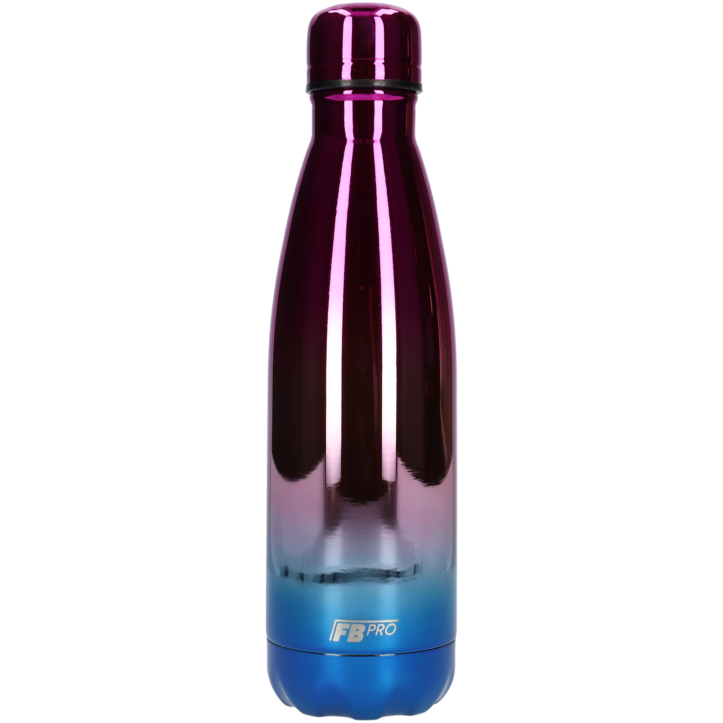 Thermosfles - Waterfles - Drinkfles slank 500ml - Raspberry Chrome Blue - Framboos Chrome Blauw