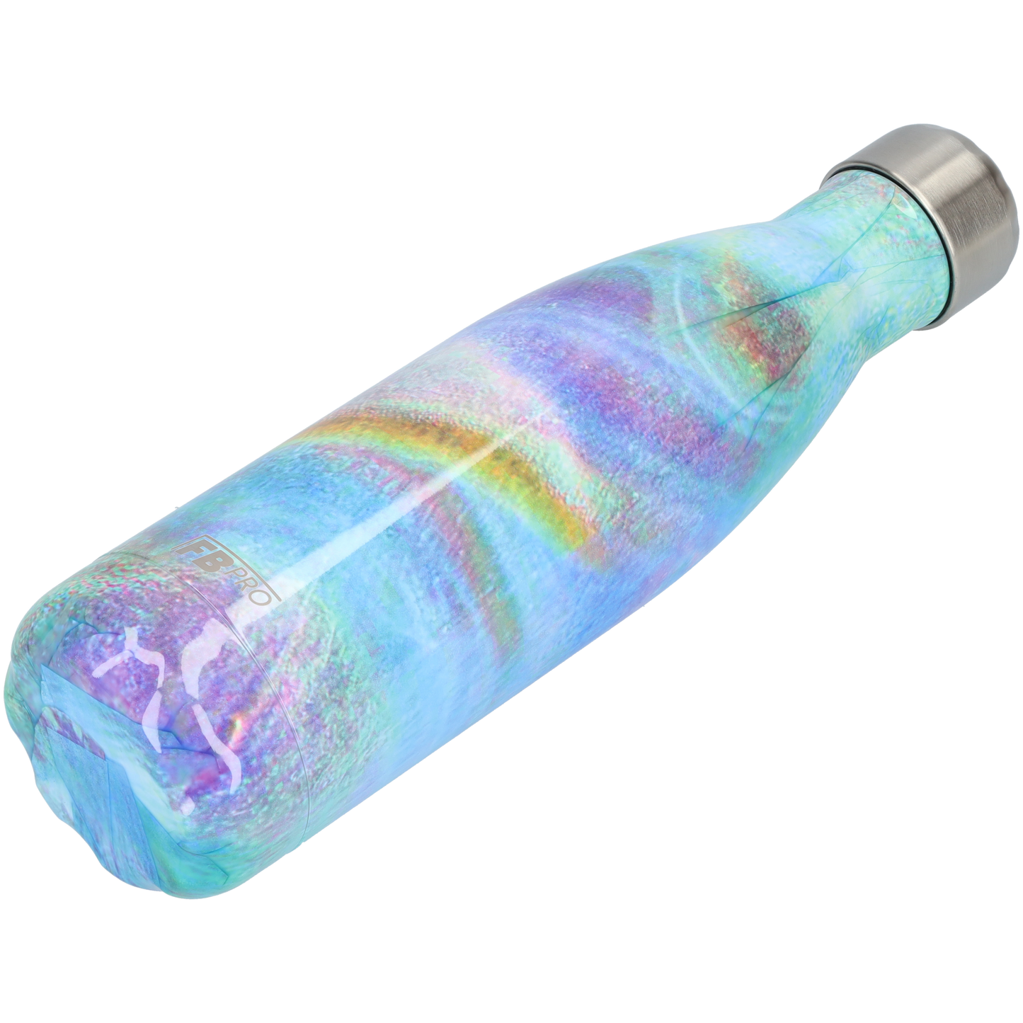 Thermosfles - Waterfles - Drinkfles slank 500ml - Galaxy Rainbow - Sterrenhemel Regenboogkleur