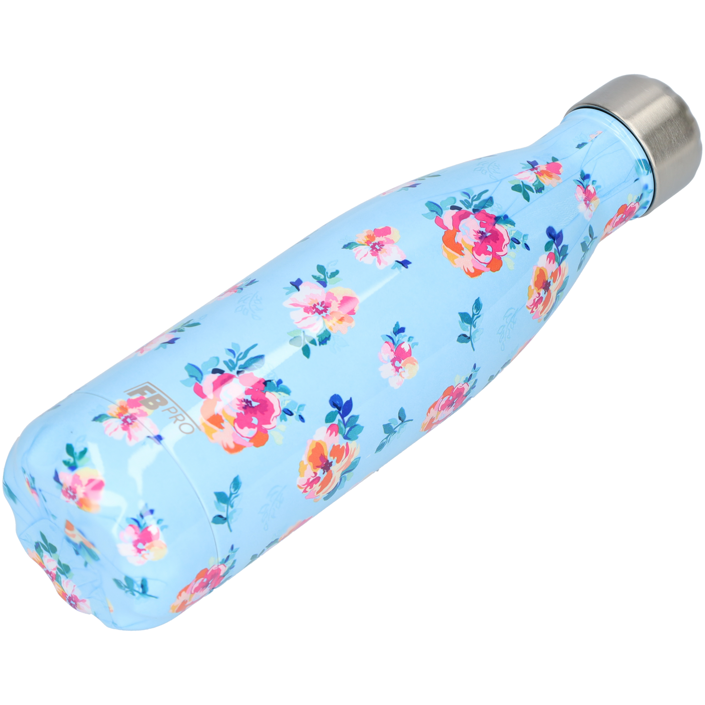 Thermosfles - Waterfles - Drinkfles slank 500ml - Classic Blue Flowers - Klassiek Blauw Bloemen