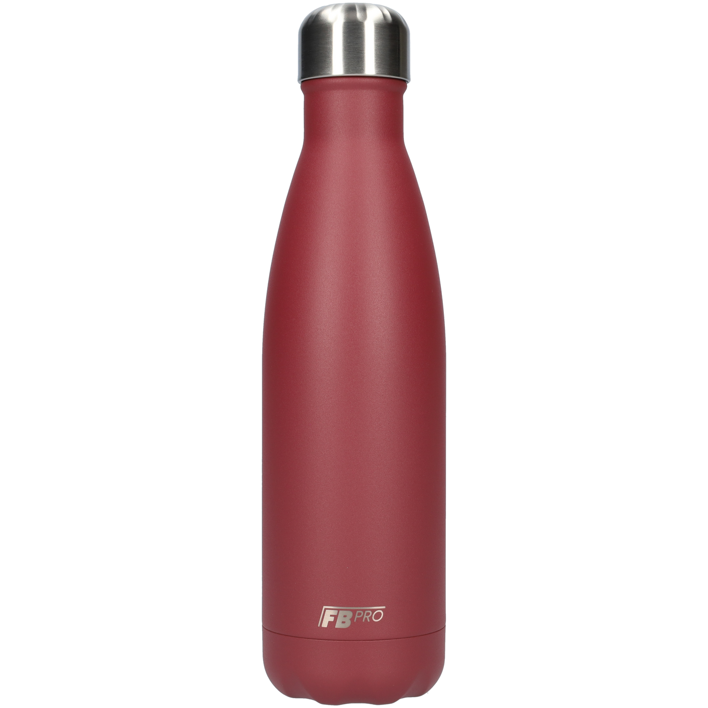 Thermosfles - Waterfles - Drinkfles slank 500ml - Matte Bordeaux Red- Mat Bordeaux Rood