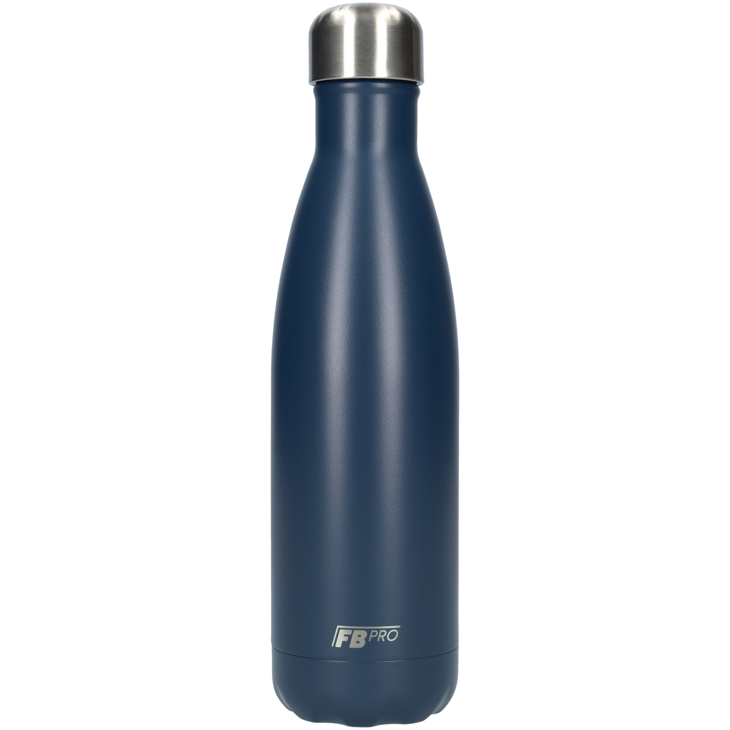 Thermosfles - Waterfles - Drinkfles slank 500ml - Dark Matte Muted Blue - Donker Mat Gedimpt Blauw