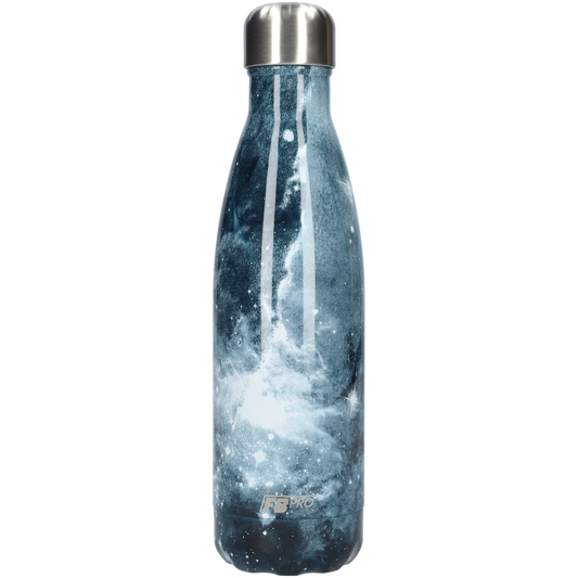 Thermosfles - Waterfles - Drinkfles slank 500ml - Dark Sea Galaxy - Donkere Sterrenhemel