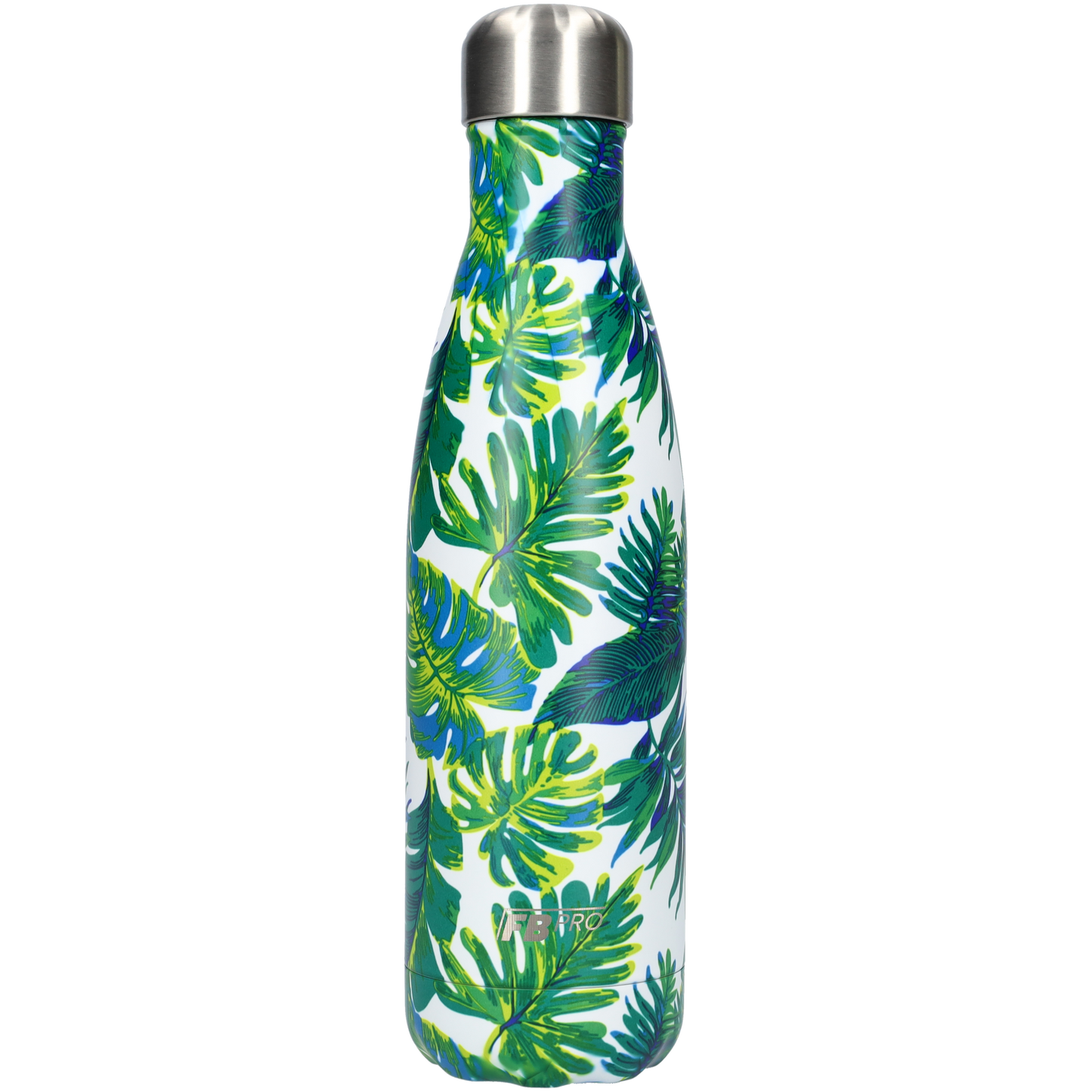 Thermosfles - Waterfles - Drinkfles slank 500ml - Tropical Leaves - Tropische Bladeren