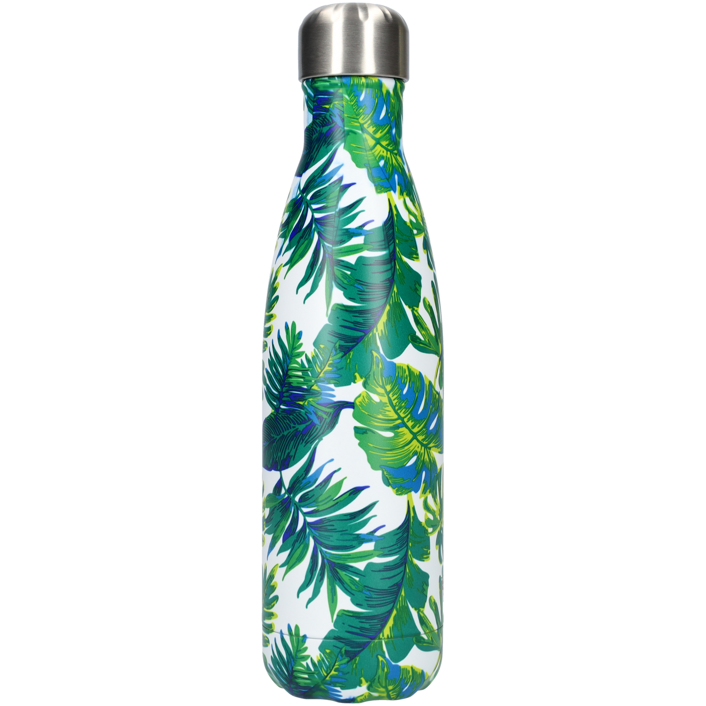 Thermosfles - Waterfles - Drinkfles slank 500ml - Tropical Leaves - Tropische Bladeren