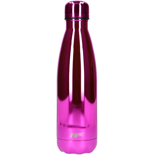 Thermosfles - Waterfles - Drinkfles slank 500 ml - Chrome Hot Pink - Chroom Roze