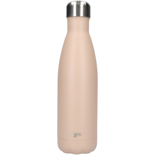 Thermosfles - Waterfles - Drinkfles slank 500ml - Matte Light Beige - Mat Licht Beige