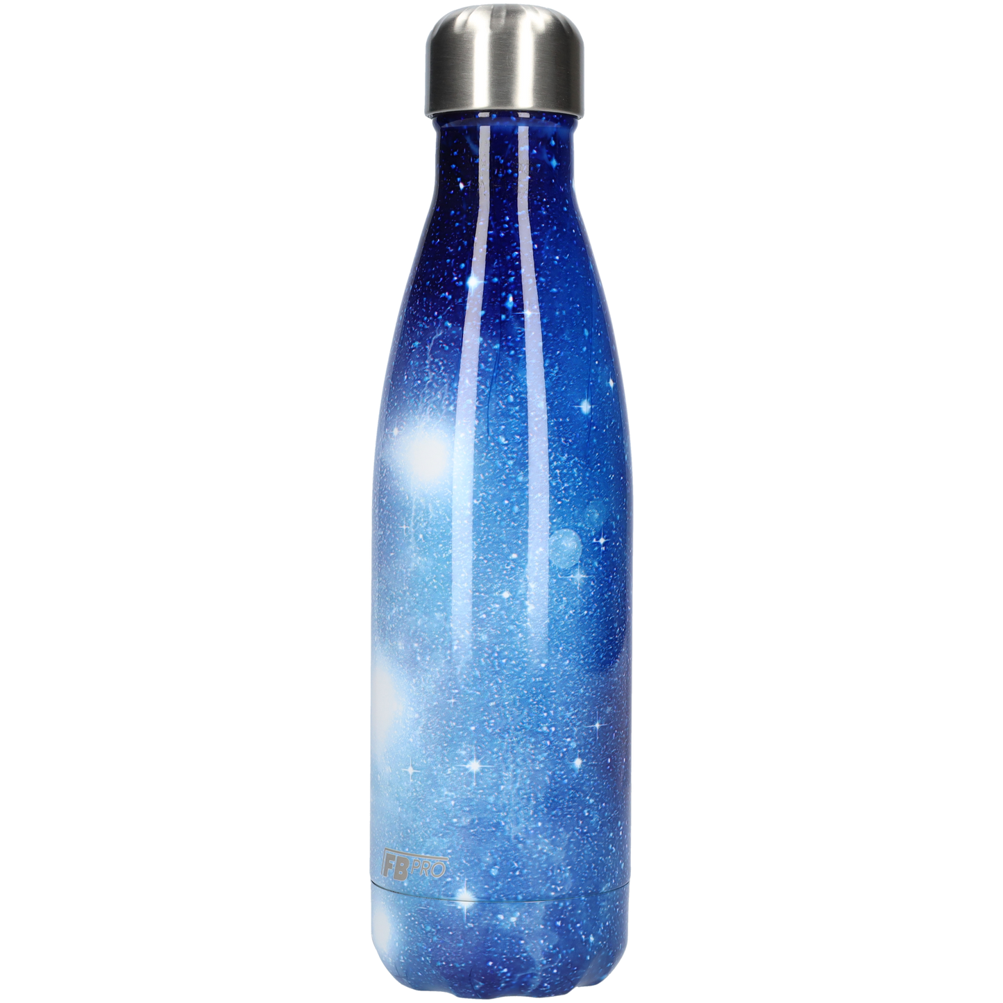 Thermosfles - Waterfles - Drinkfles slank 500 ml - Bright Galaxy Blue - Fel Ruimte Blauw