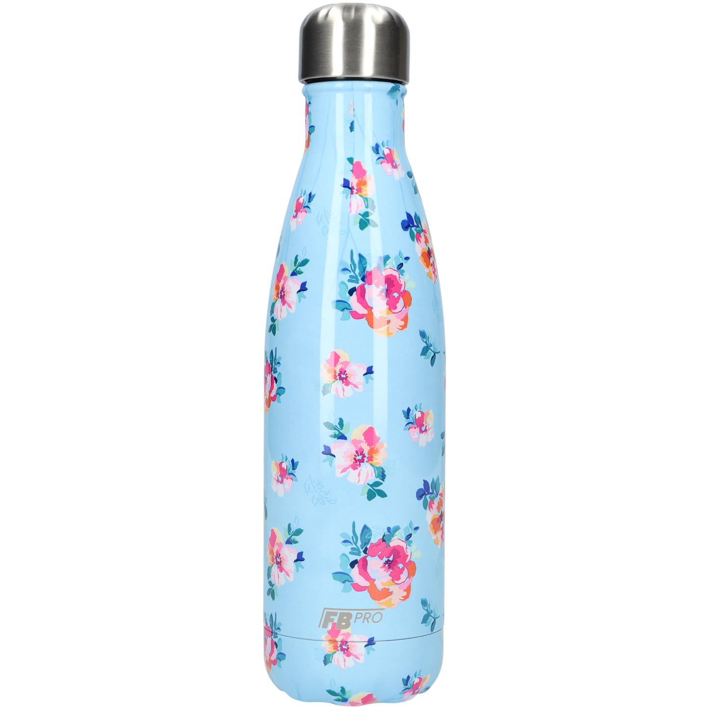 Thermosfles - Waterfles - Drinkfles slank 500ml - Classic Blue Flowers - Klassiek Blauw Bloemen