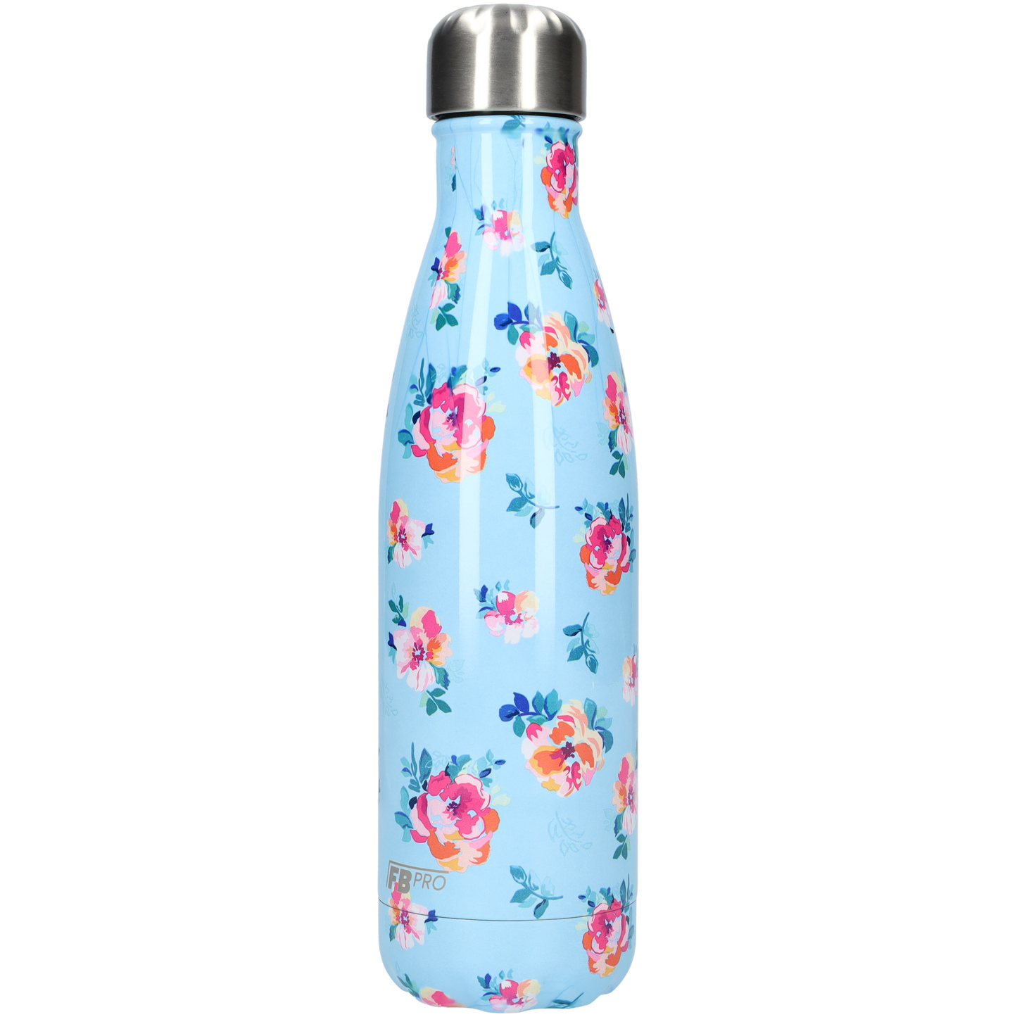 Thermosfles - Waterfles - Drinkfles slank 500ml - Classic Blue Flowers - Klassiek Blauw Bloemen