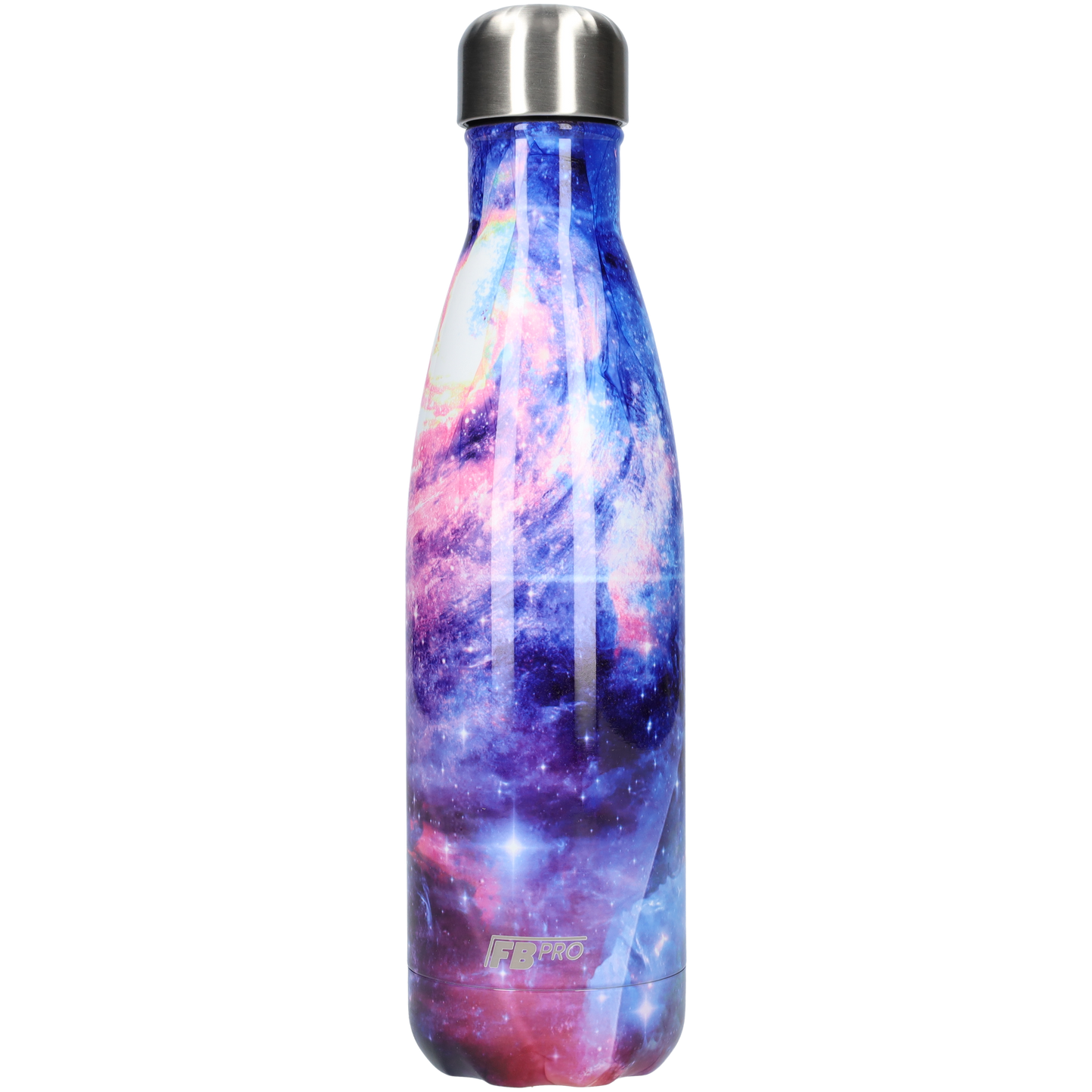 Thermosfles - Waterfles - Drinkfles slank 500 ml - Galaxy Purple - Sterrenhemel Paars