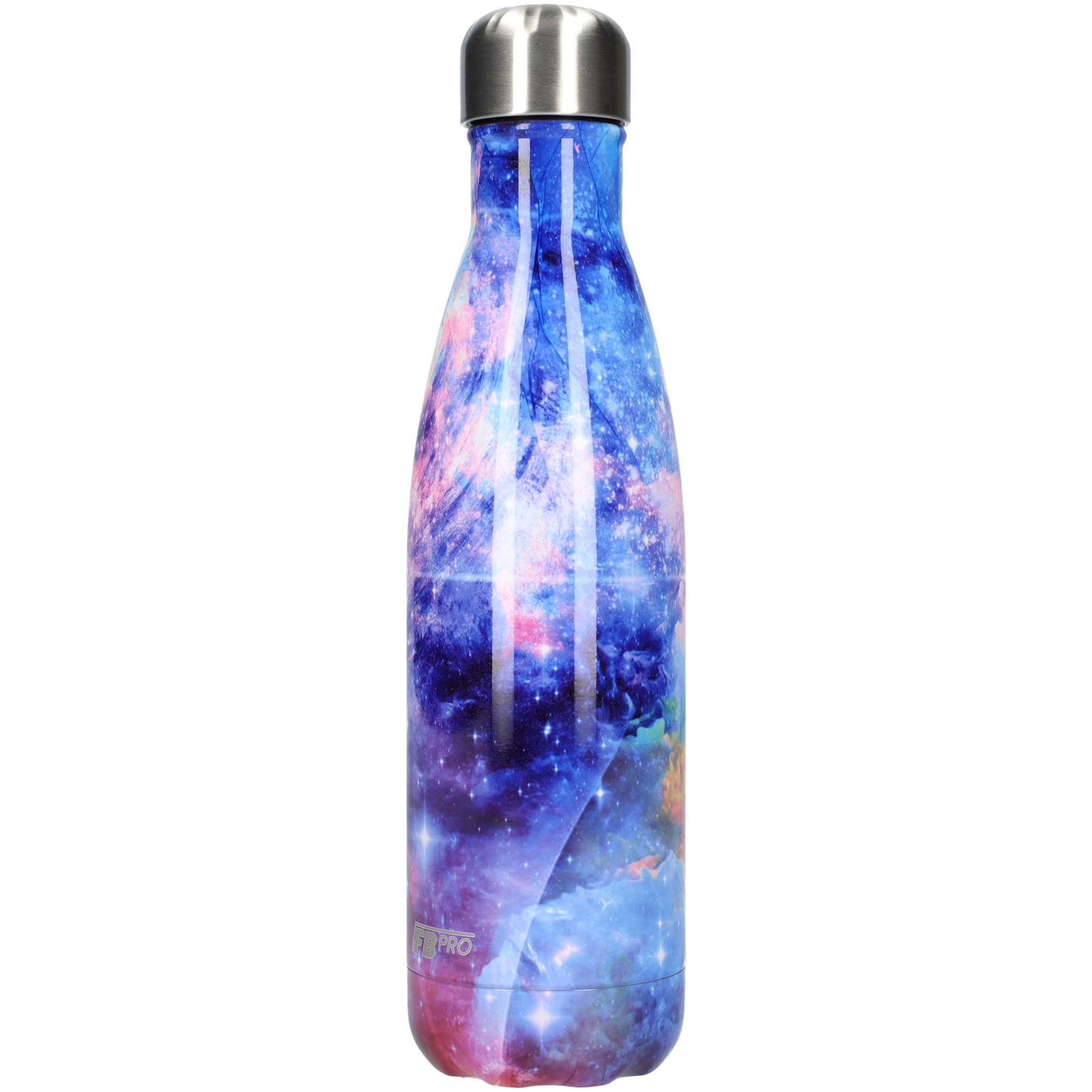 Thermosfles - Waterfles - Drinkfles slank 500 ml - Galaxy Purple - Sterrenhemel Paars