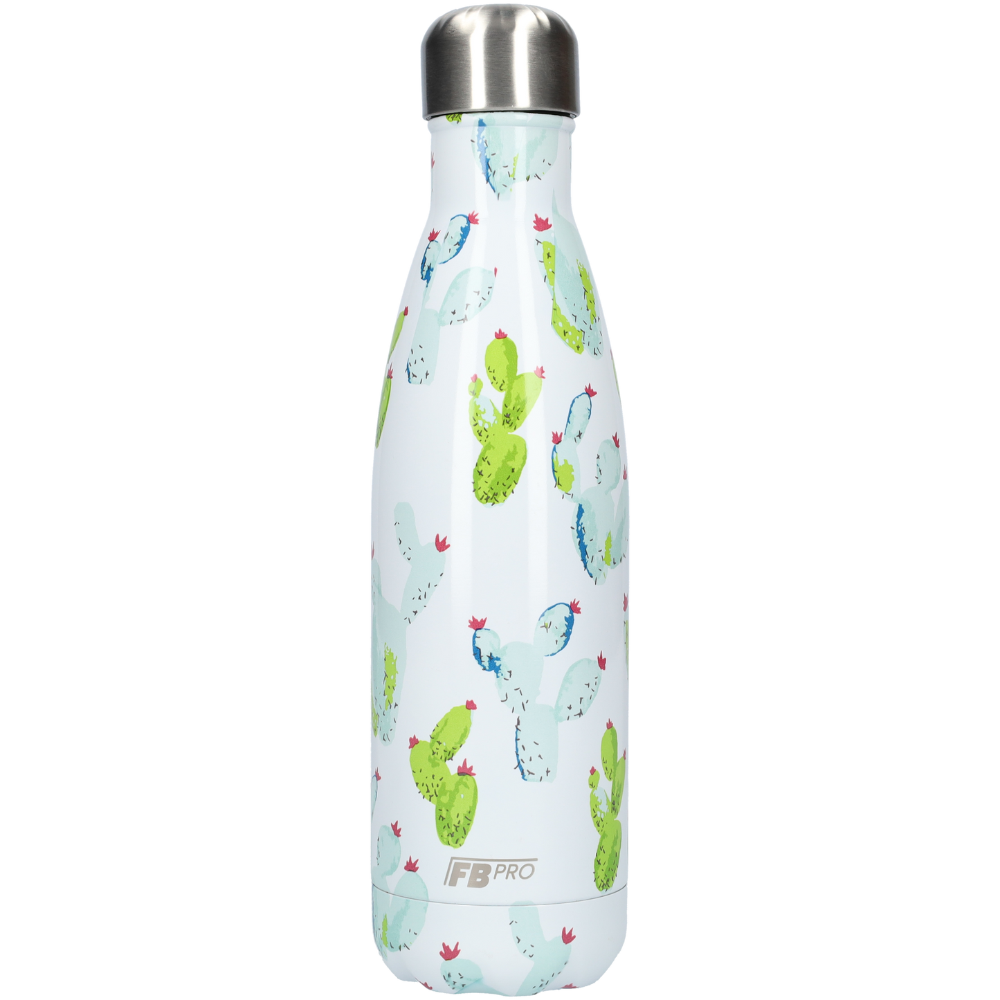 Thermosfles - Waterfles - Drinkfles slank 500ml - Cactus White - Cactus Wit