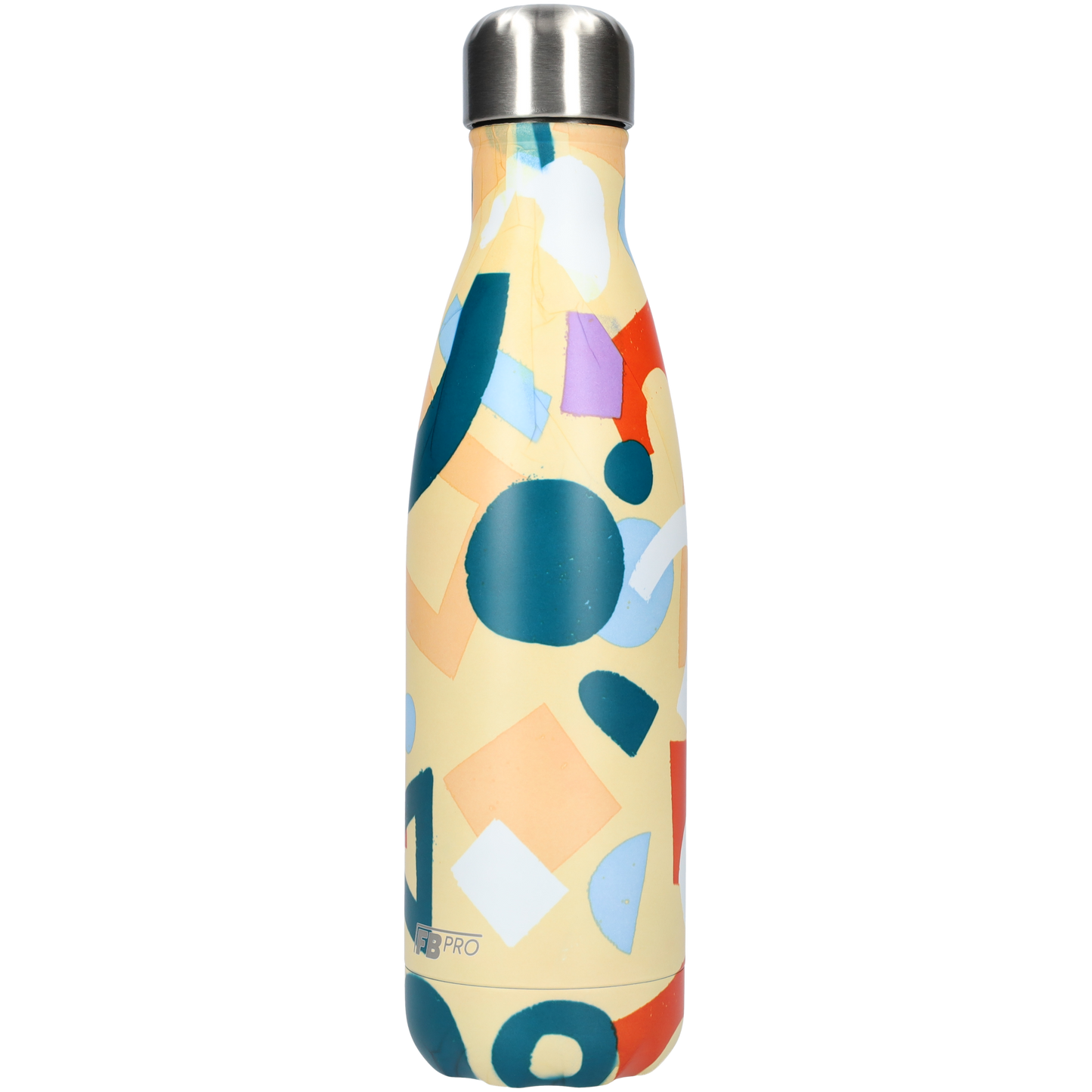 Thermosfles - Waterfles - Drinkfles slank 500ml - Geometric Banana - Geometrische Banaan