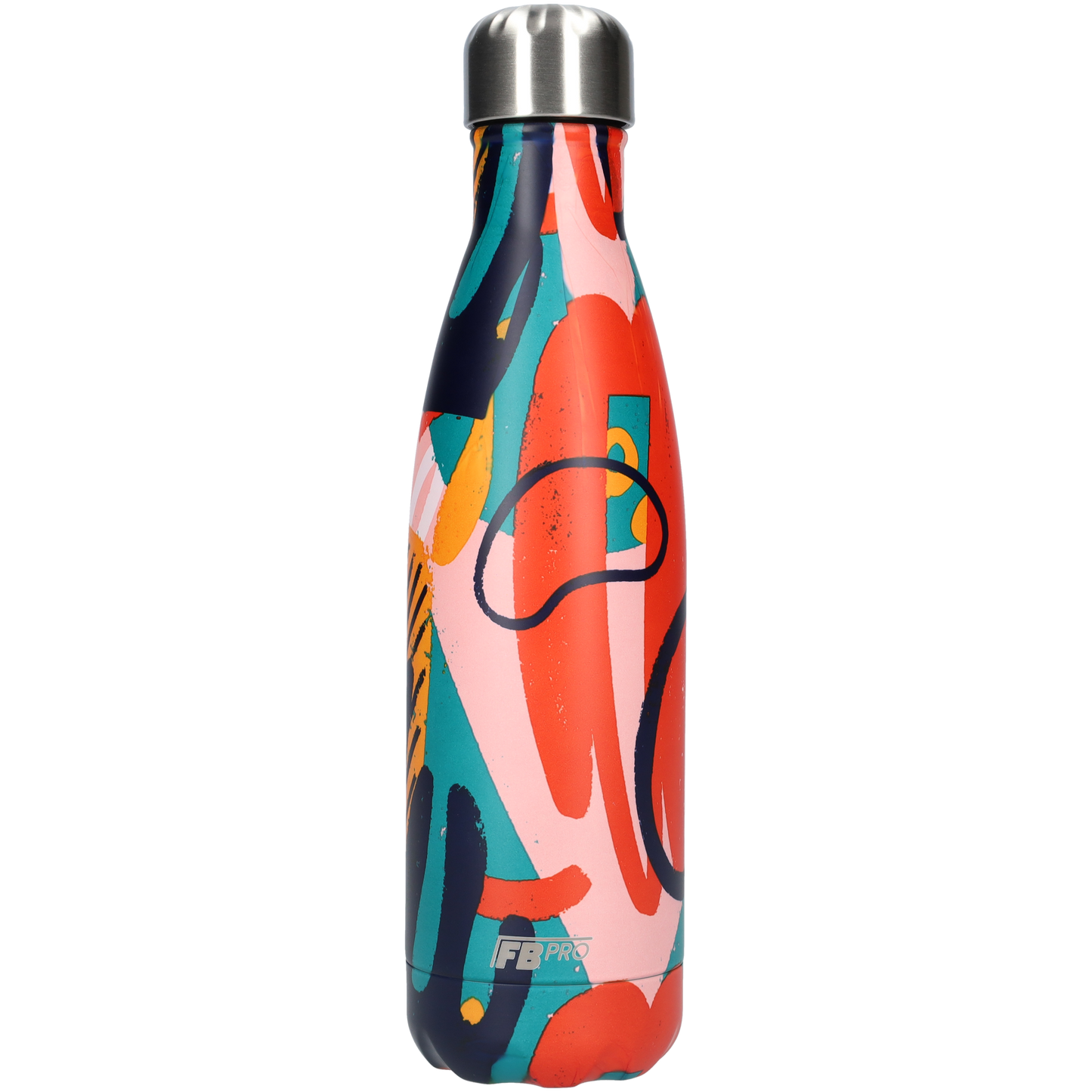 Thermosfles - Waterfles - Drinkfles slank 500ml - Colour Flow - Kleuren Flow