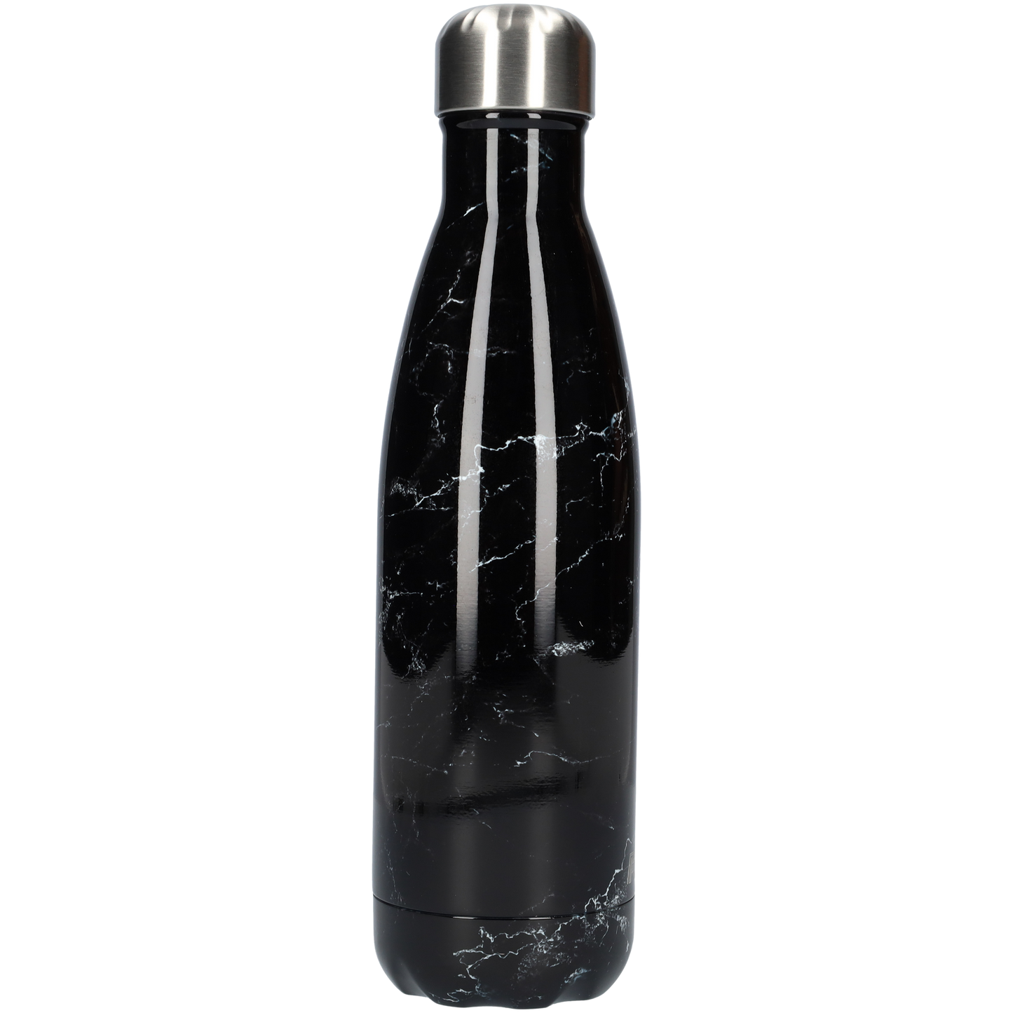 Thermosfles - Waterfles - Drinkfles slank 500ml - Black Marble - Zwarte Marmer