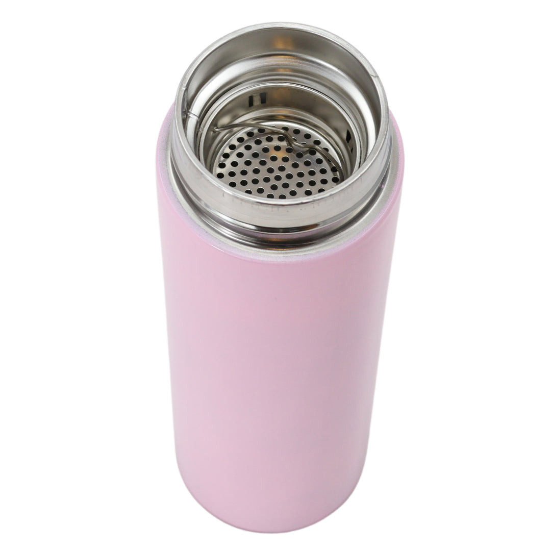 Smart Thermoskan - Met thee kruiden houder - Luxe thermos kan - 500 ml - Glossy Pink