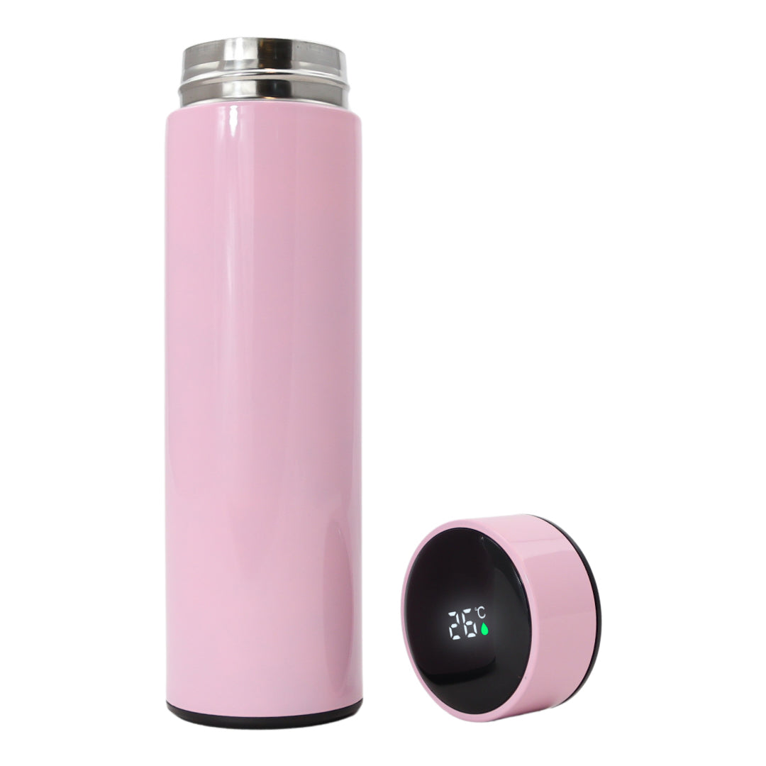 Smart Thermoskan - Met thee kruiden houder - Luxe thermos kan - 500 ml - Glossy Pink