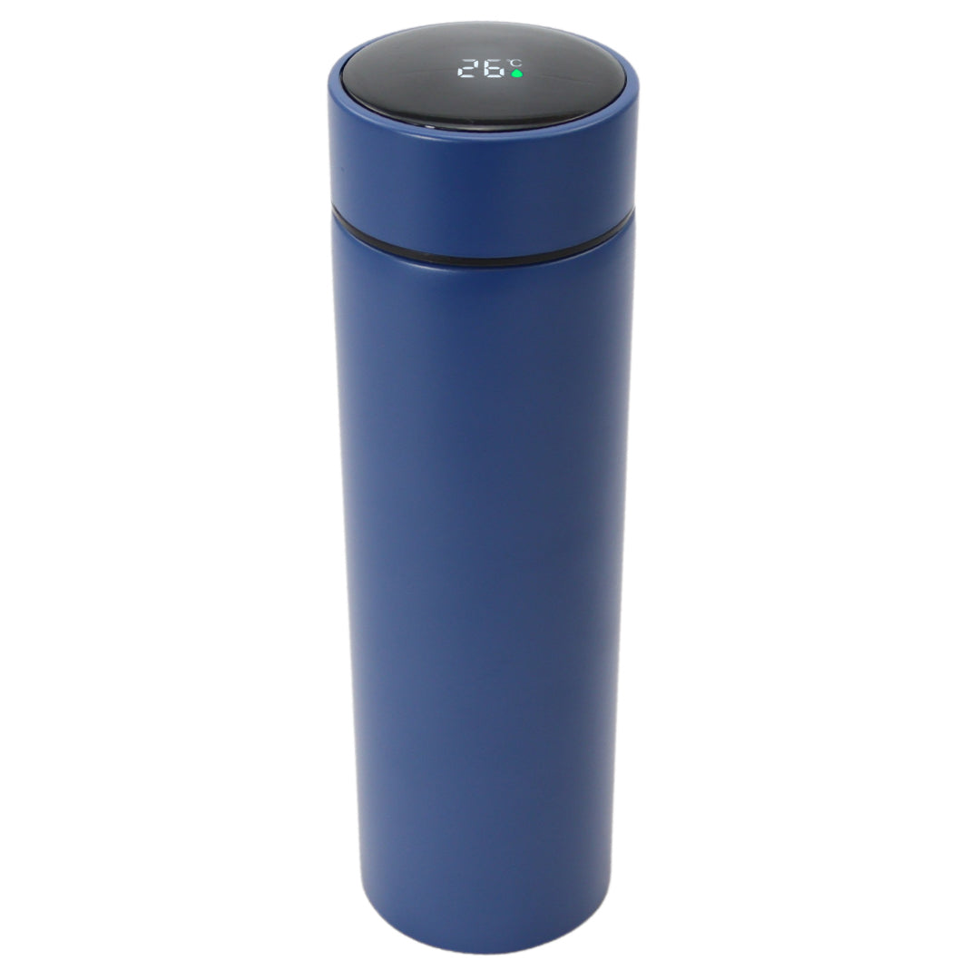 Smart Thermoskan - Met thee kruiden houder - Luxe thermos kan - Matte Blue - 500 ml