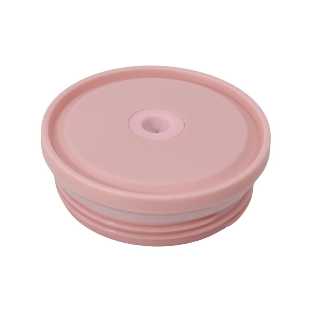 Thermosbeker met Rietje - Afsluitbare beker  - Blauwe Beker to Go - 460ml - Baby pink