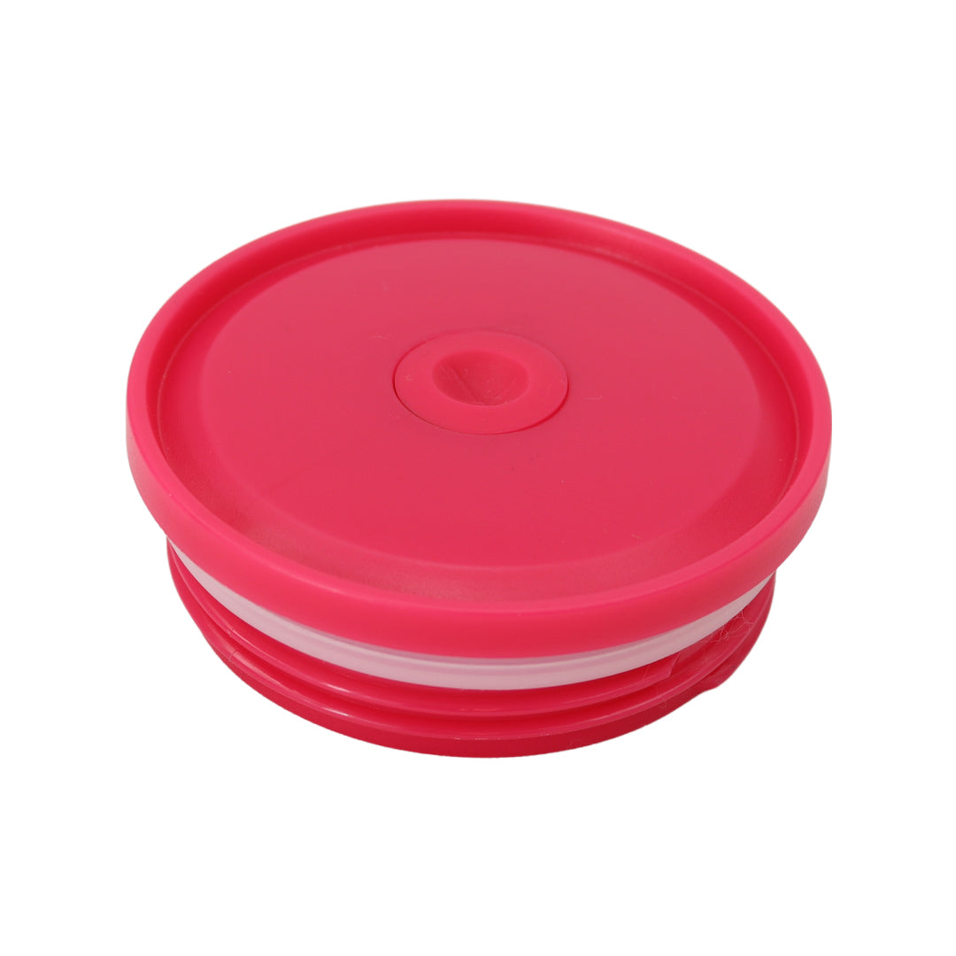 Thermosbeker met Rietje - Afsluitbare beker  - Blauwe Beker to Go - 460ml - Hot pink