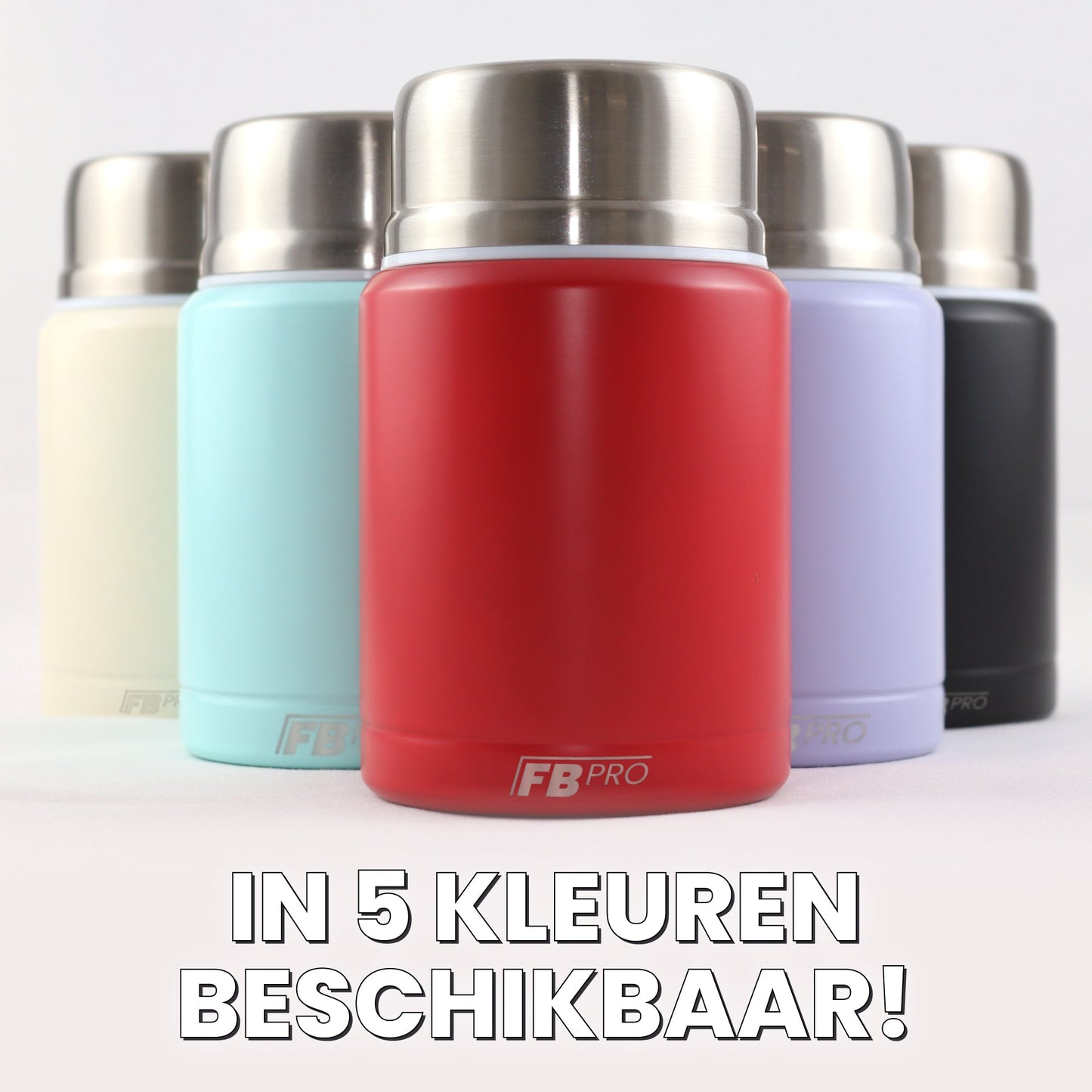 Lichtblauwe Thermos Voedselcontainer - Thermoskan - Licht blauw - 450ml