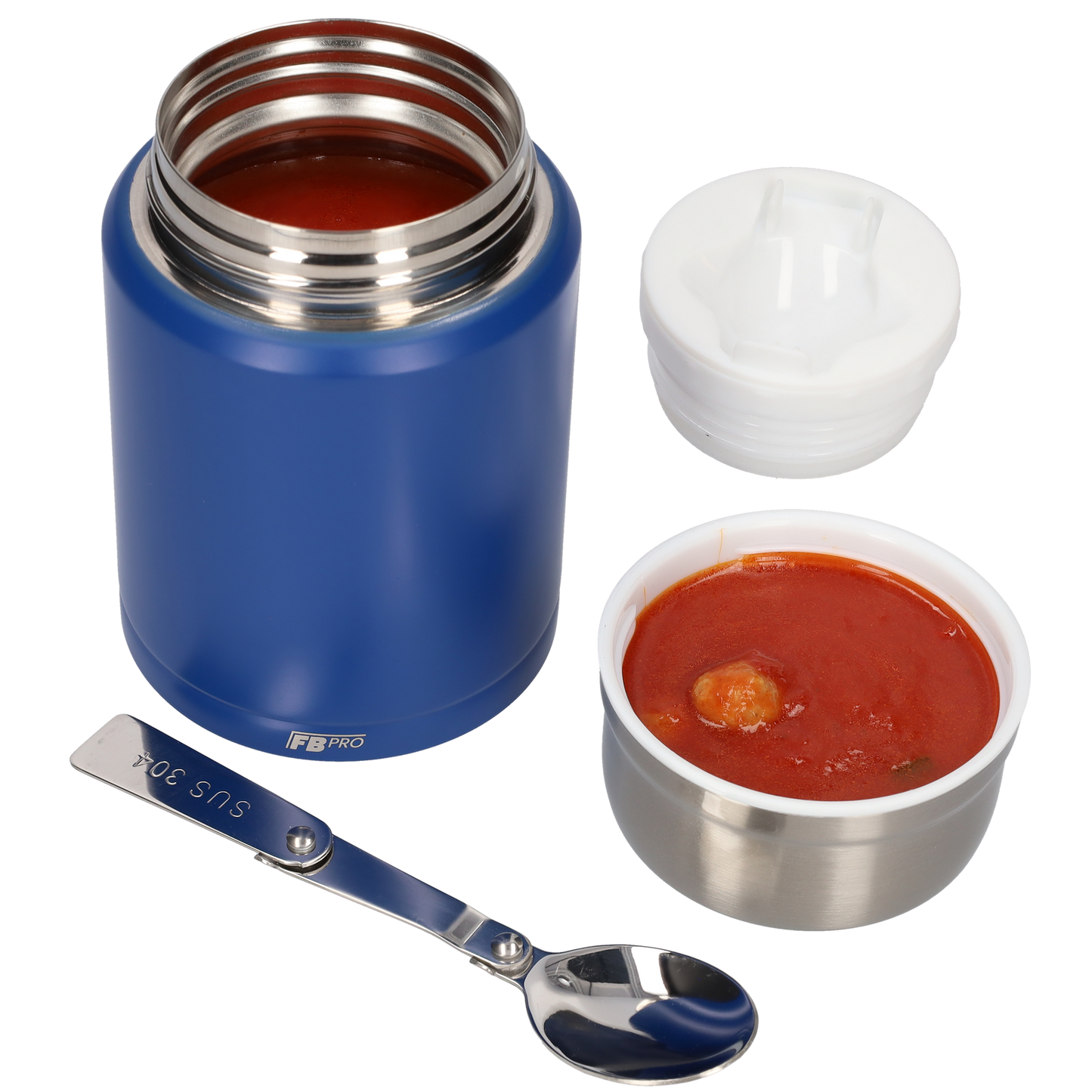 Thermos Voedselcontainer - Thermoskan - Donker blauw - 450ml