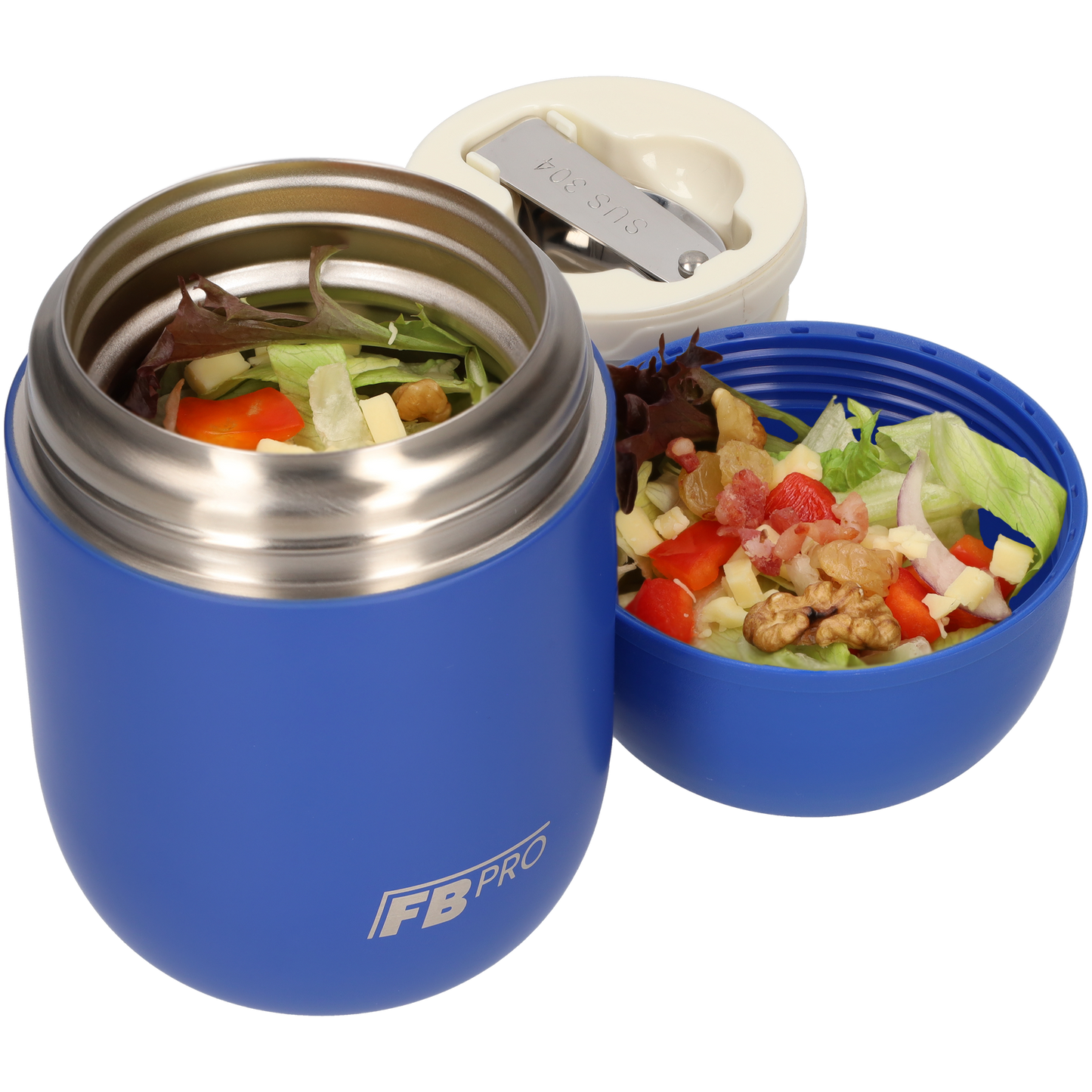 Thermos voedselcontainer - Thermoskan - Blauw - 420ml