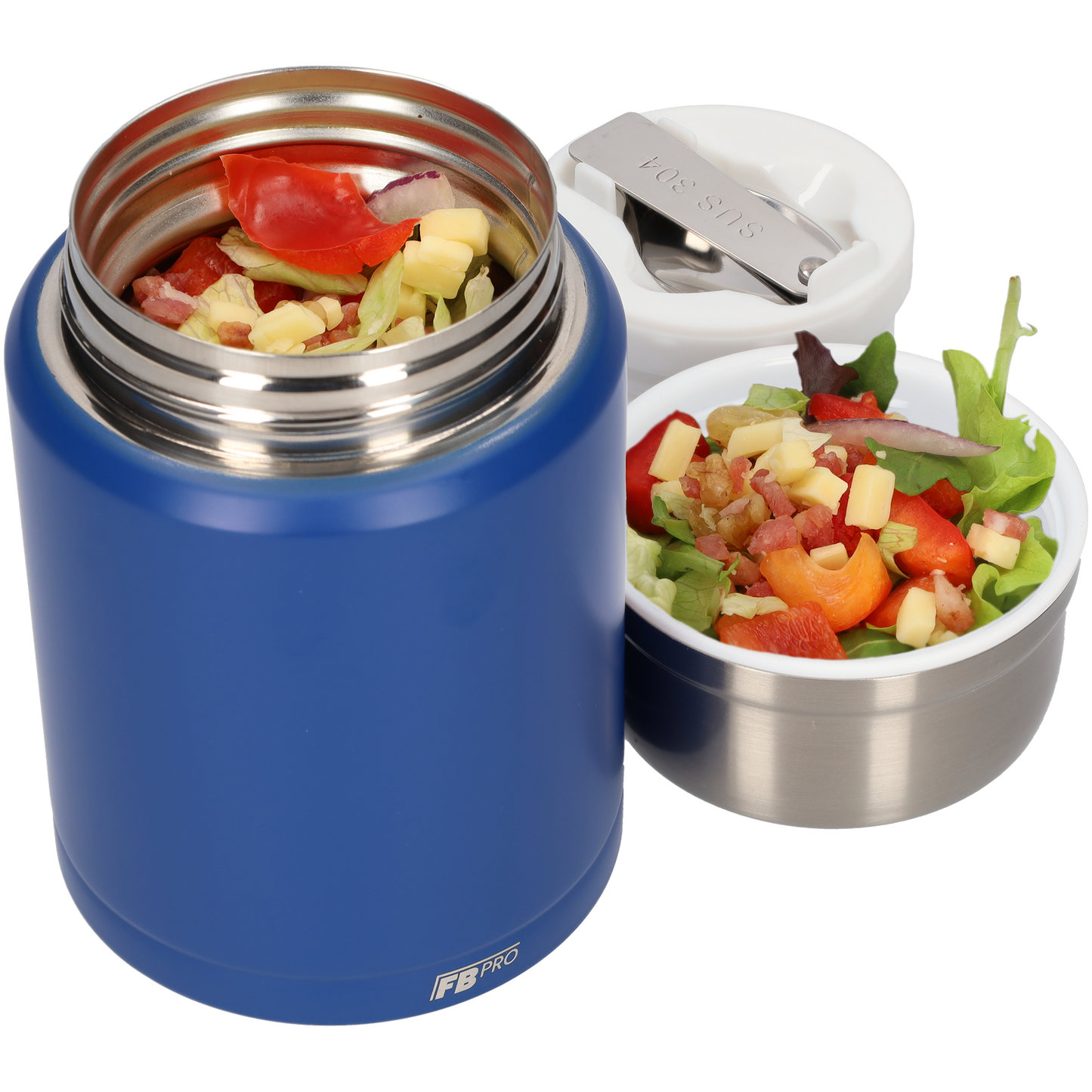 Thermos Voedselcontainer - Thermoskan - Donker blauw - 450ml