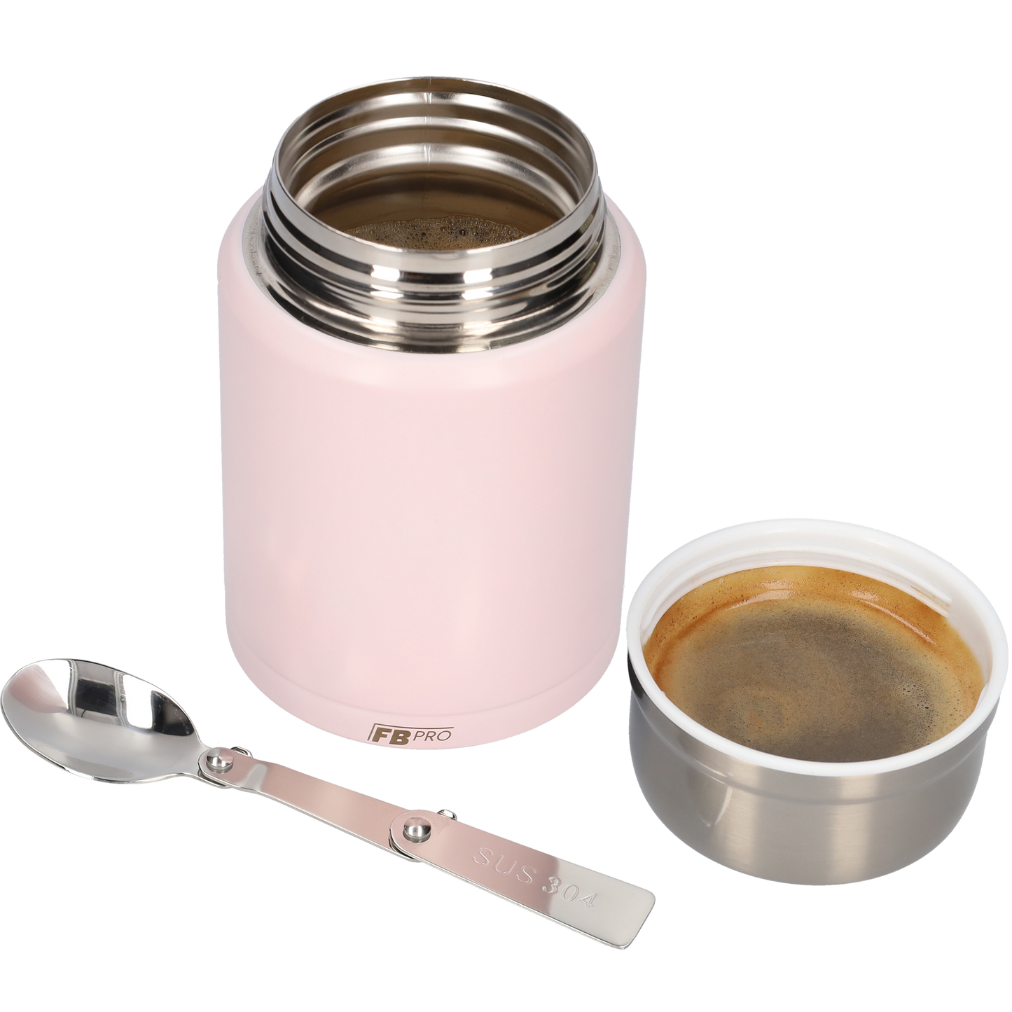 Thermos Voedselcontainer - Thermoskan - Licht roze - 450ml