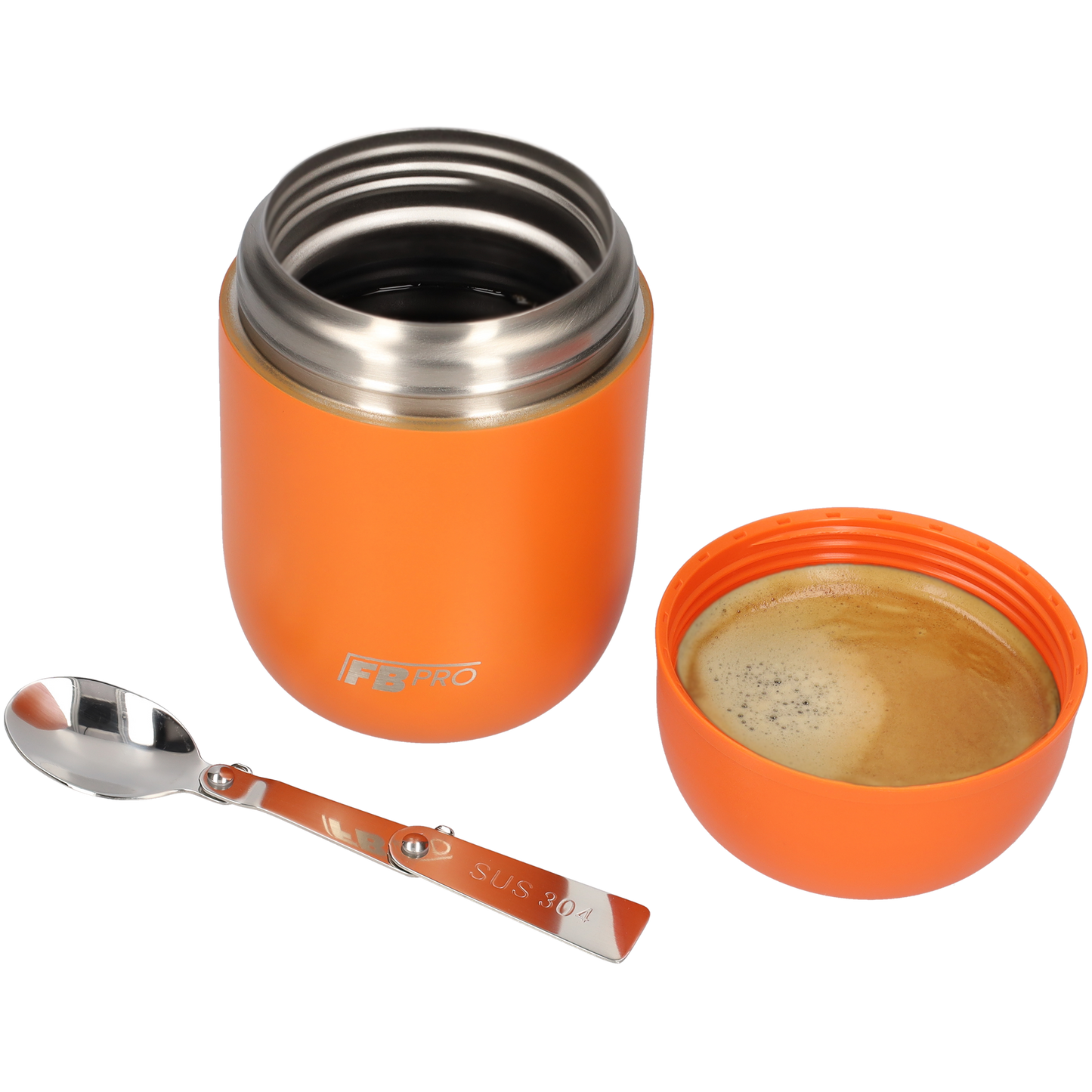 Thermos voedselcontainer - Thermoskan - Oranje - 420ml