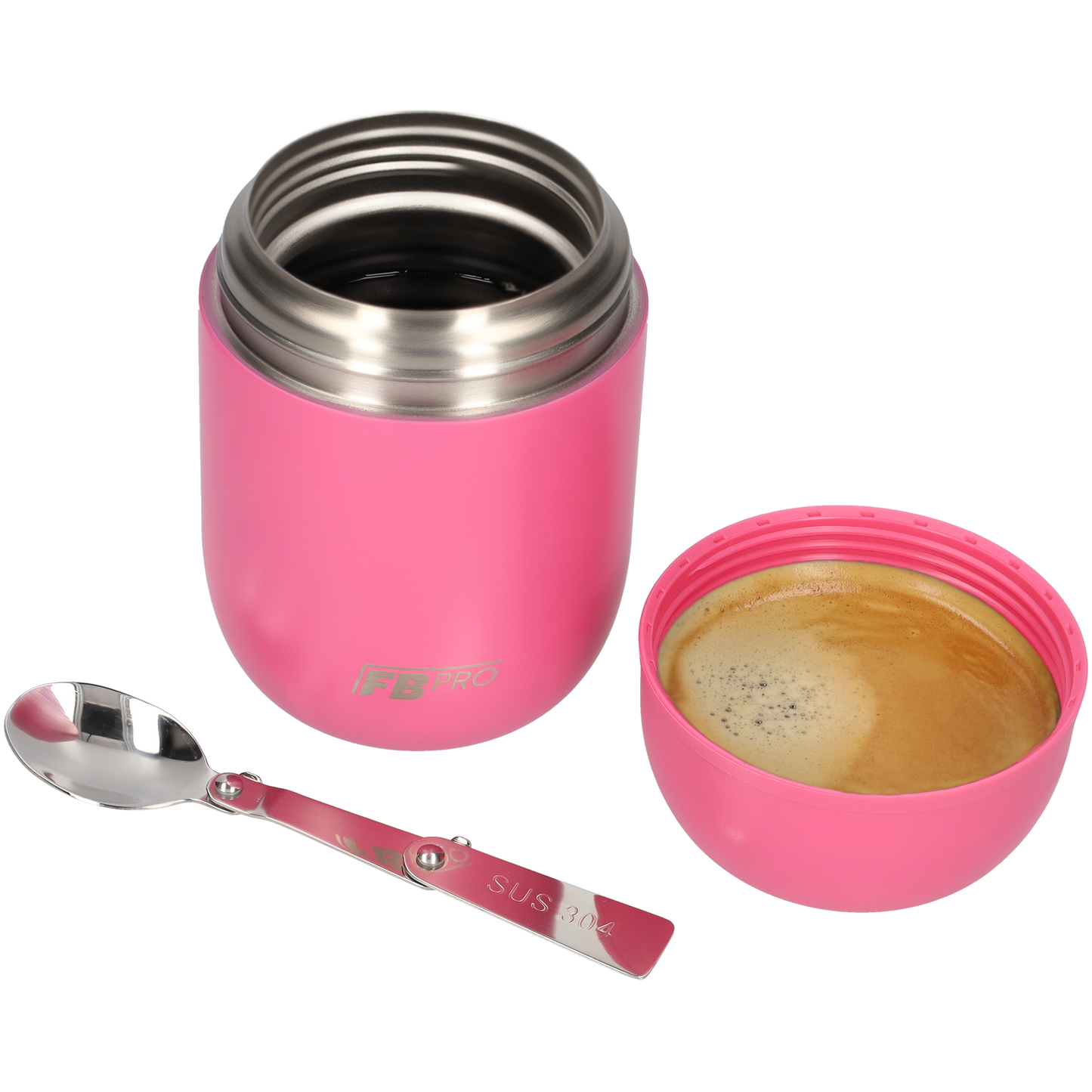 Thermos voedsel container - Thermoskan - 420ml - Roze